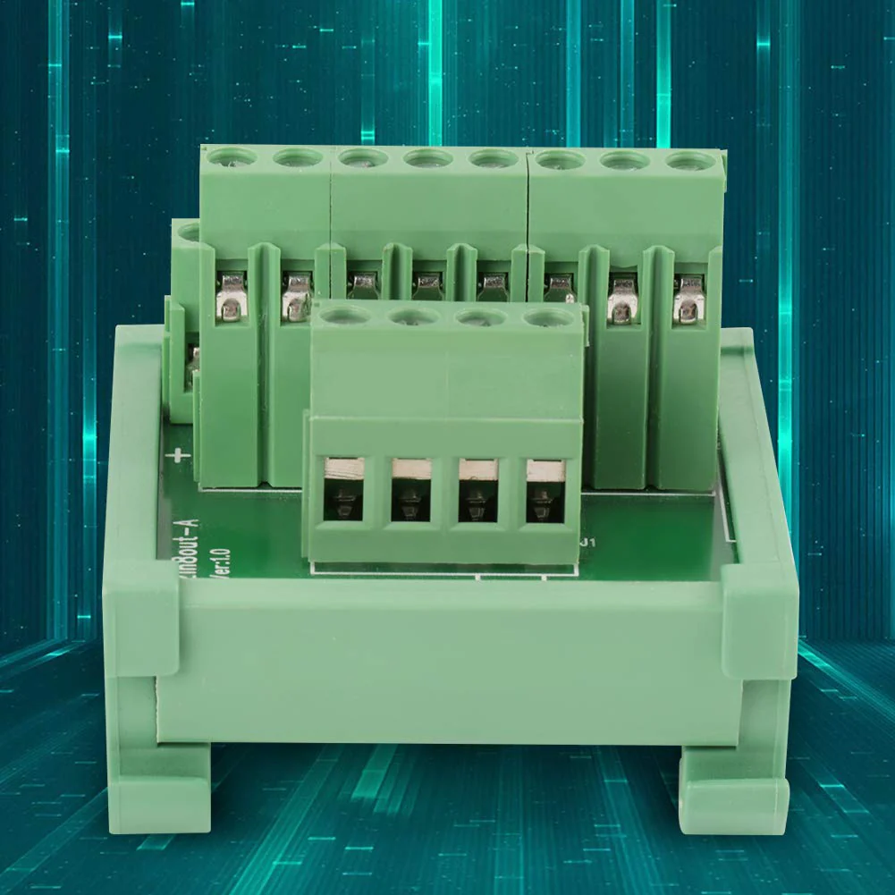 Module Board 2 in 8 Pin Module Breakout Board DIN Rail and Panel Mount Power Distribution - Image 4