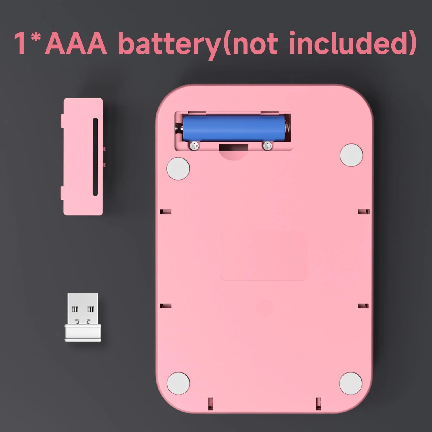 MOFII Wireless Number Pads - Pink Numeric Keypad 18 Keys USB 2.4G Round Keycap Colorful Extensions Keypads, Financial Accounting Portable Numpad 10 Key for Laptop/PC/Notebook/Surface Pro - Image 7