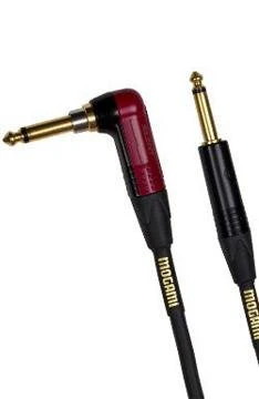 Mogami Gold INST Silent R-10 Guitar Instrument Cable, 1/4" TS Male Plugs, Gold Contacts, Right Angle silentPLUG to Straight Connectors, 10 Foot - Image 3