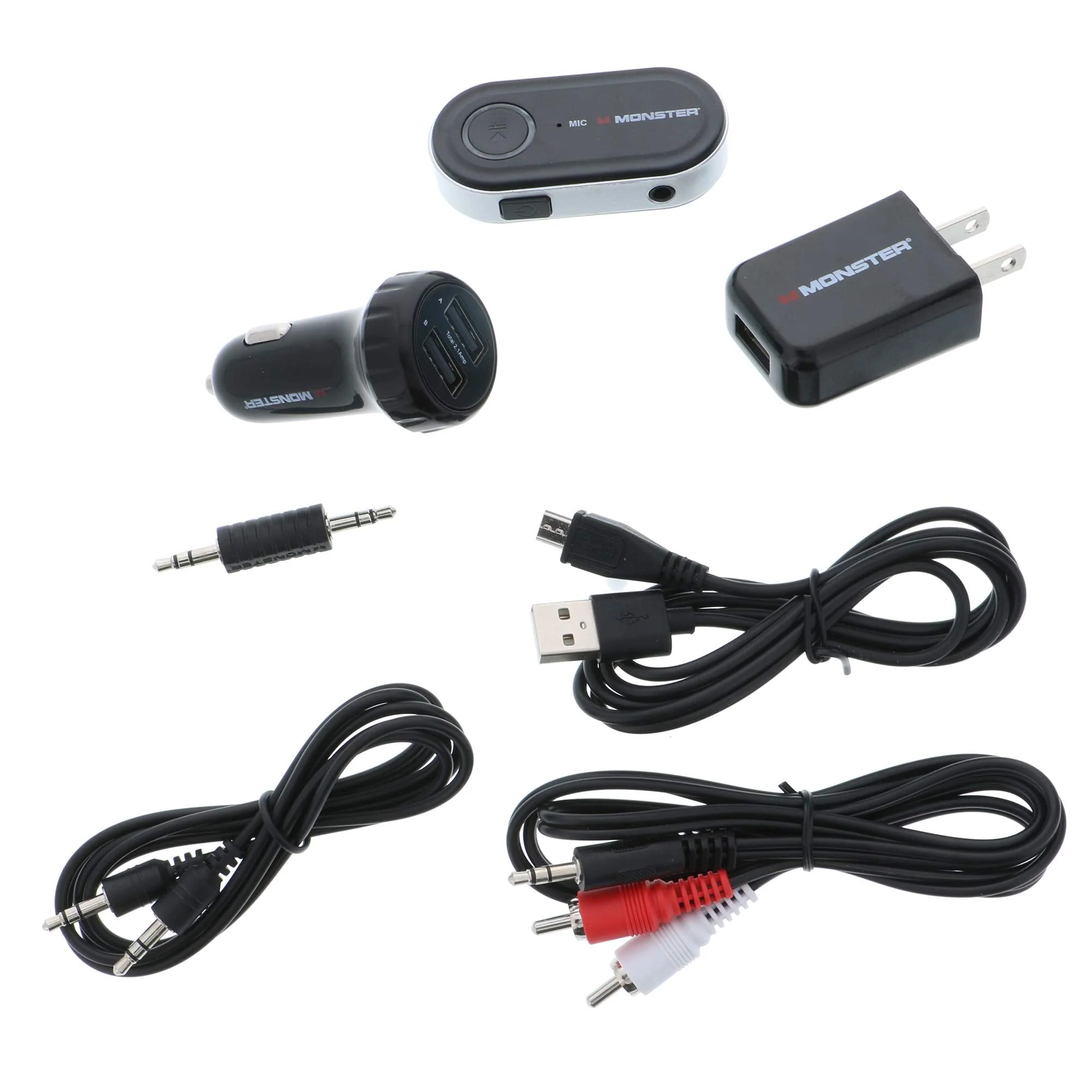 Monacor Audio Receiver Set, Black (MBA9-1009-BLK) - Image 4
