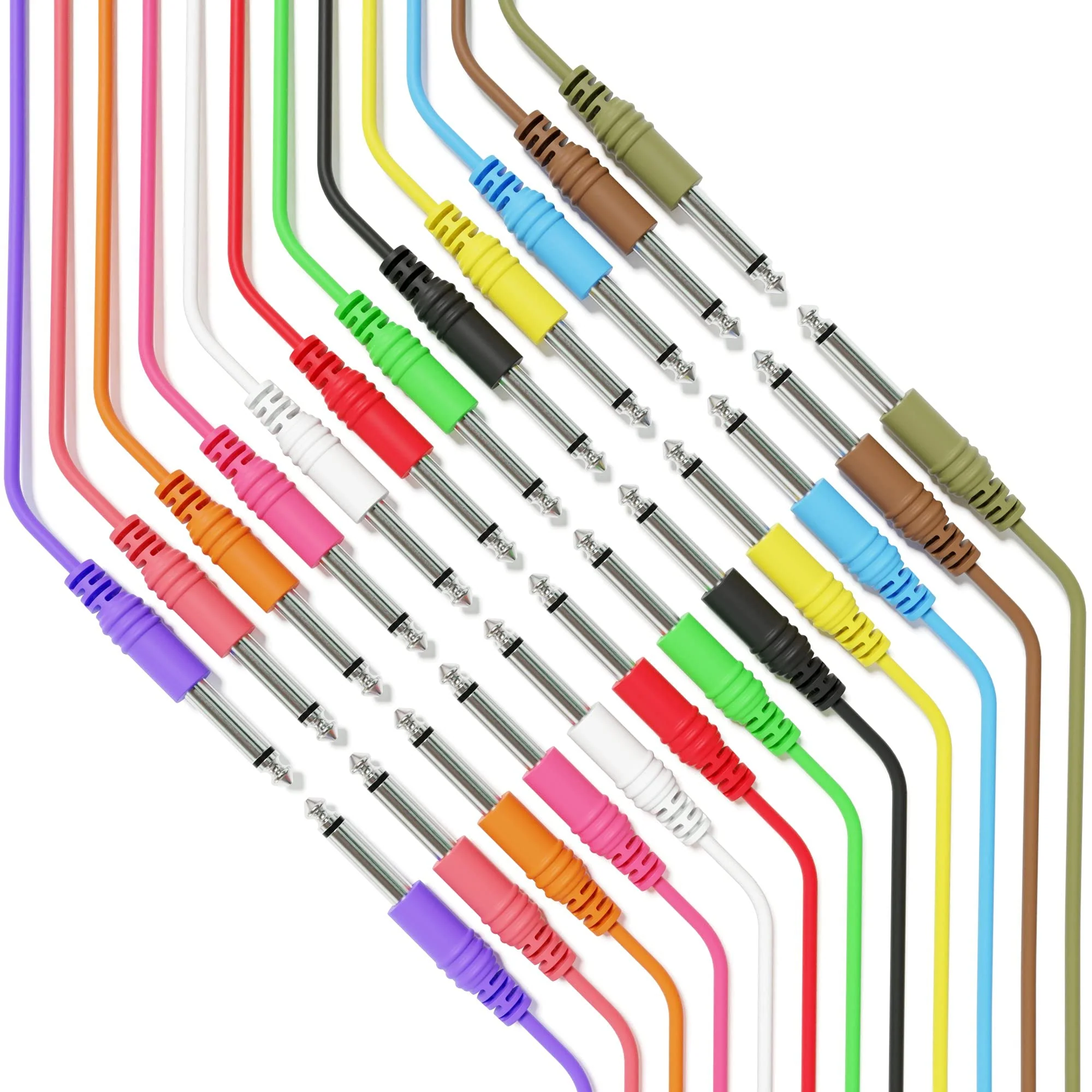 Mono Instrument Guitar Cable - Patch Lead TS 6.35mm 1/4" - Eurorack Synth Synthesizer [6B-Pack | 60 cm - 23.62"] 60 cm - 23.62" 6B-Pack - Image 6