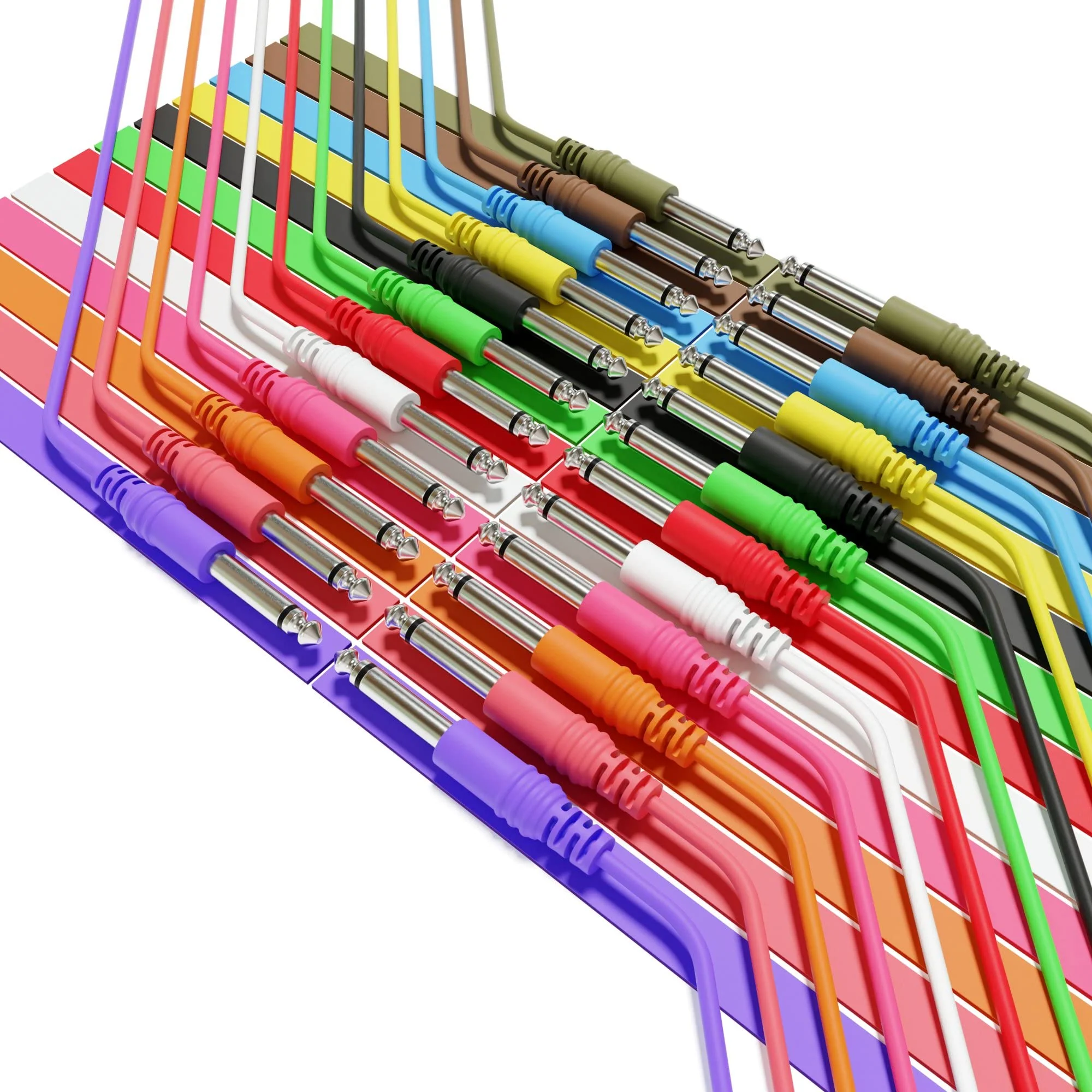 Mono Instrument Guitar Cable - Patch Lead TS 6.35mm 1/4" - Eurorack Synth Synthesizer [6B-Pack | 60 cm - 23.62"] 60 cm - 23.62" 6B-Pack - Image 7