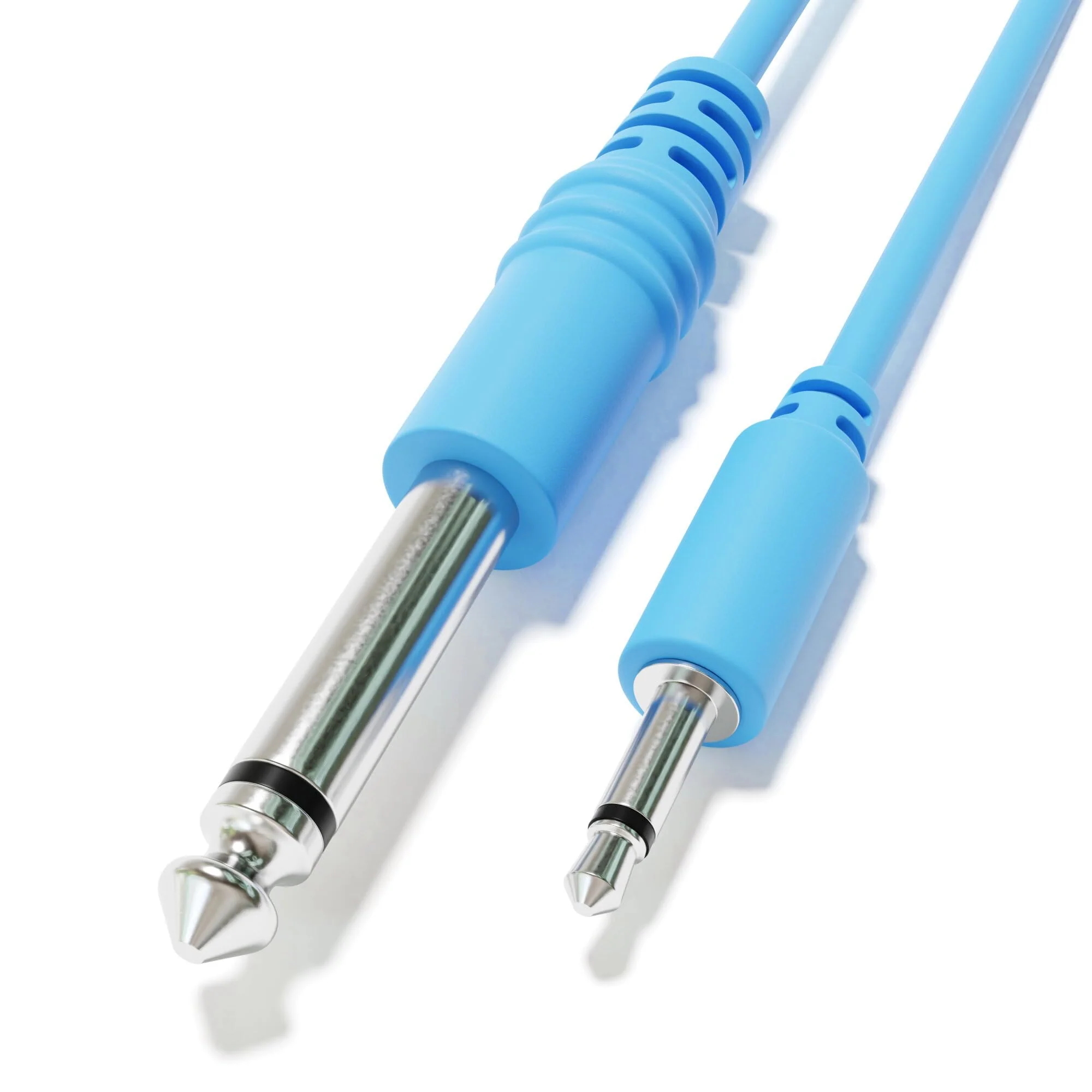 Mono Patch Cables - TS 3.5mm 1/8" to 6.35mm 1/4" [6A-Pack | 150 cm - 59.06"] 150 cm - 59.06" 6A-Pack - Image 2