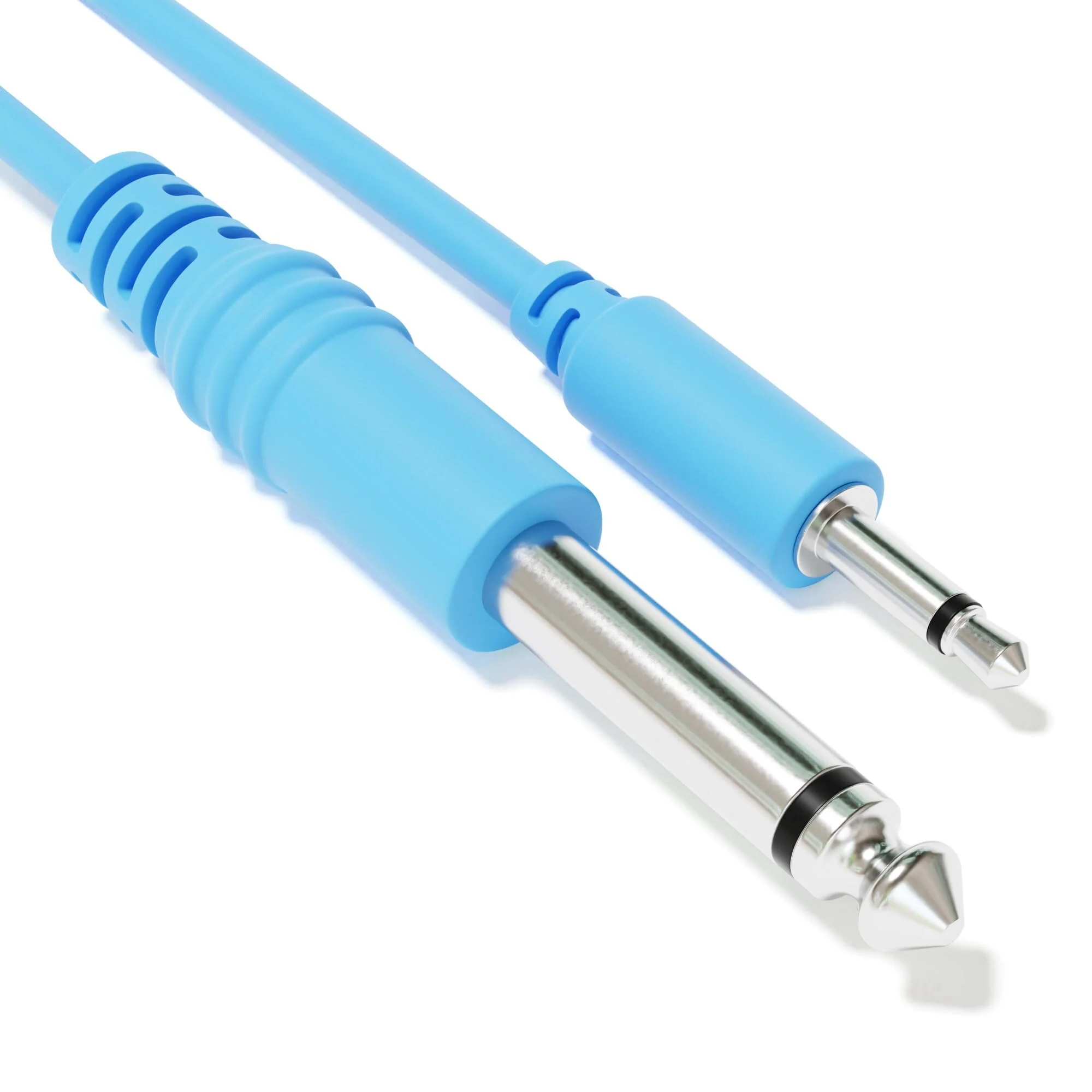 Mono Patch Cables - TS 3.5mm 1/8" to 6.35mm 1/4" [6A-Pack | 150 cm - 59.06"] 150 cm - 59.06" 6A-Pack - Image 3