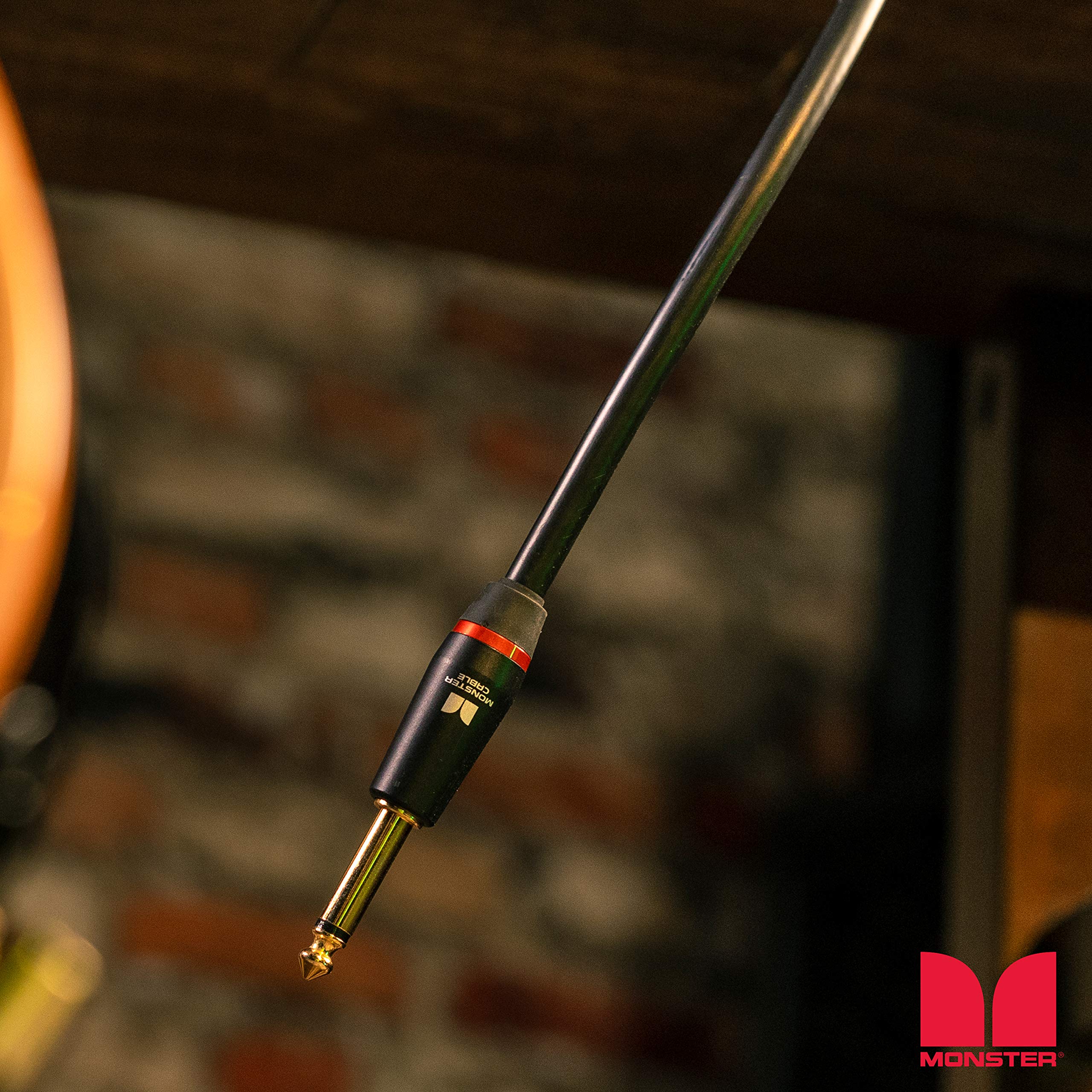 Monster Prolink Bass Instrument Cable. 12 ft Guitar Cable. Straight to Straight Bass Guitar Cable. 95% Copper Braided Shield Cable Bass Guitar. Bass Guitar Cable. - Image 6