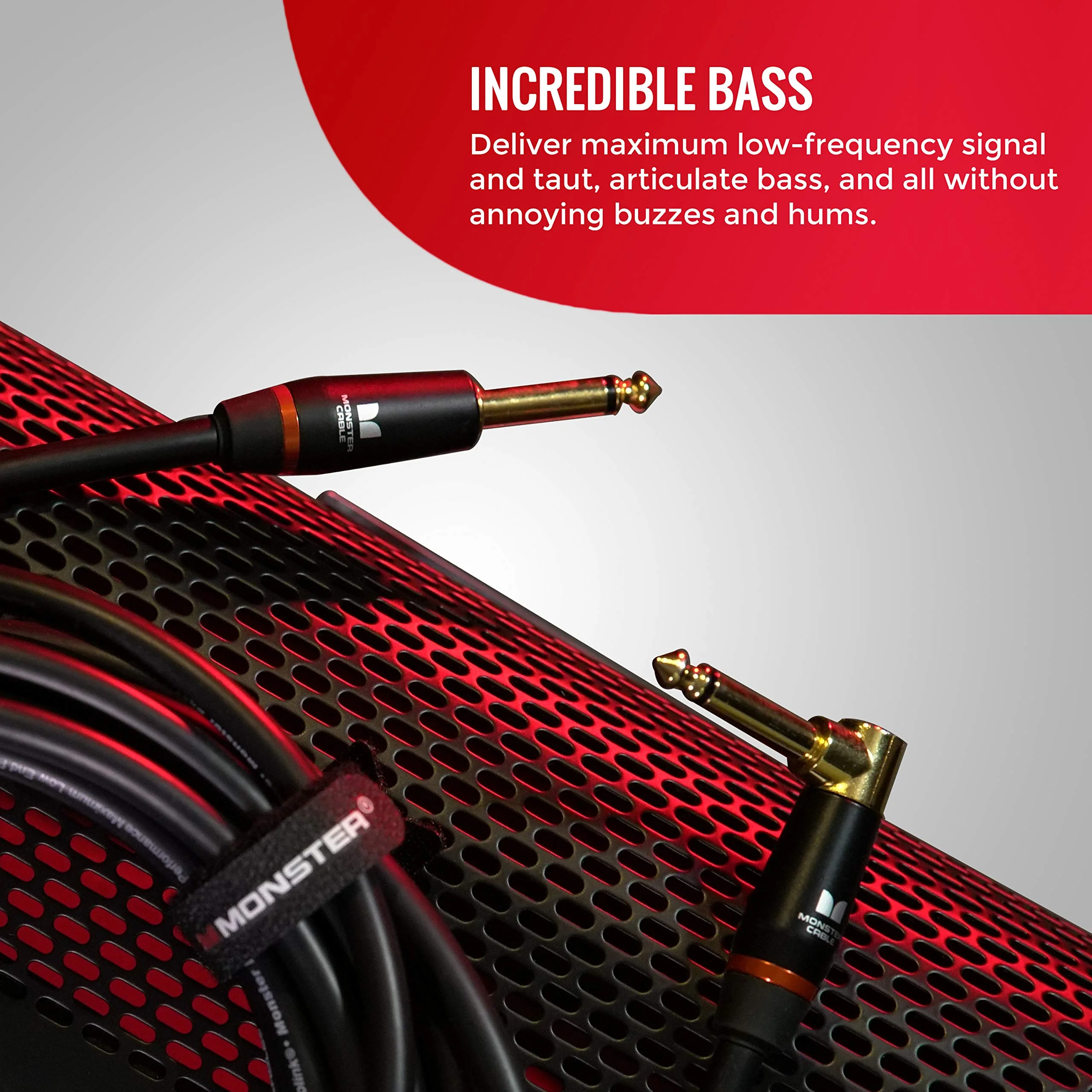 Monster Prolink Monster Bass Istrument Cable: Right Angle to Straight, 21 ft, Angled to Straight 1/4 Plugs - Image 4