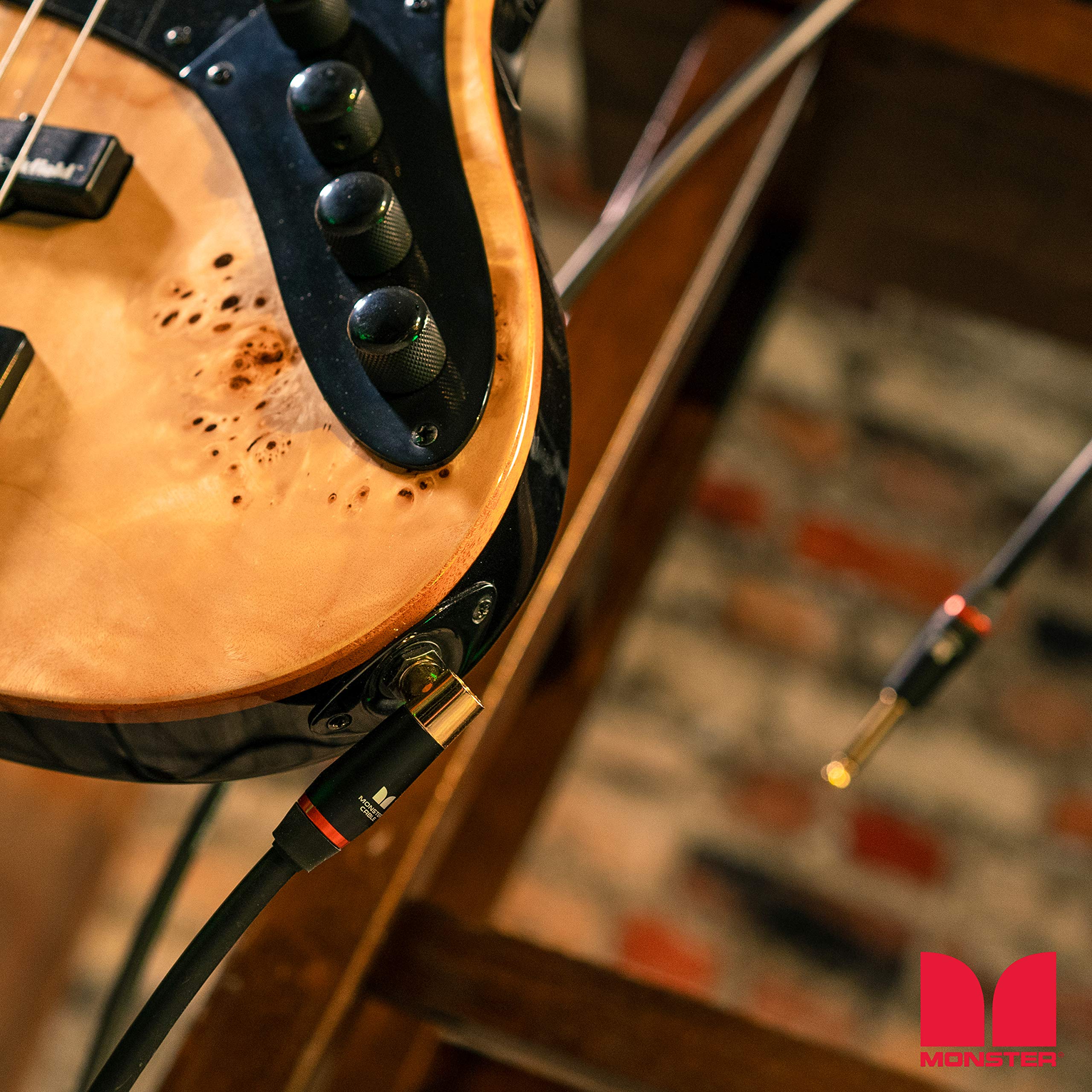 Monster Prolink Monster Bass Istrument Cable: Right Angle to Straight, 21 ft, Angled to Straight 1/4 Plugs - Image 7