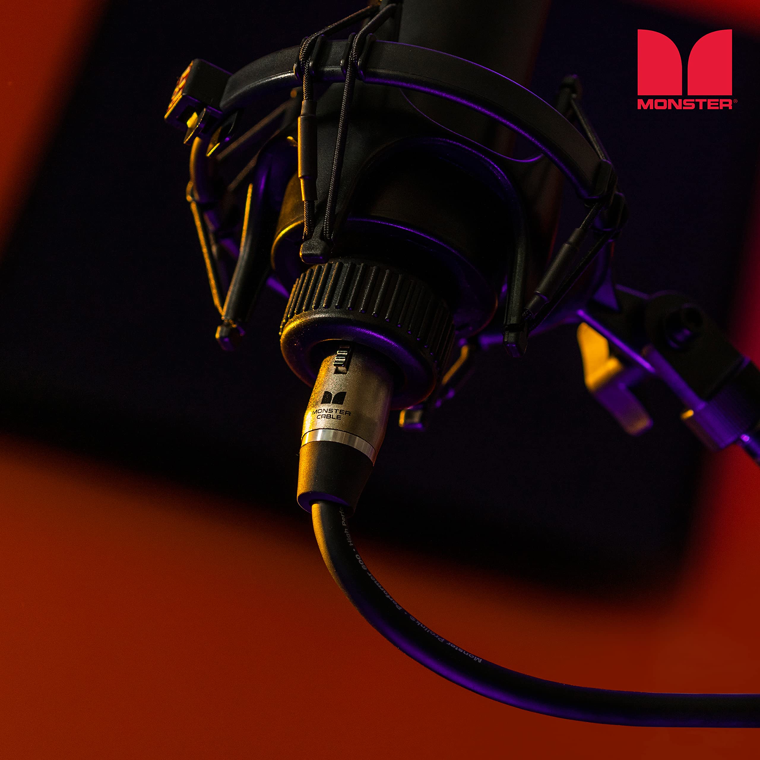 Monster Prolink Performer 600 Microphone Cable - Engineered with Custom XLR Connectors, Microfiber Dielectric, Duraflex Jacket, and Carbon Polymer Shielding, 20 ft. Cable - Image 8
