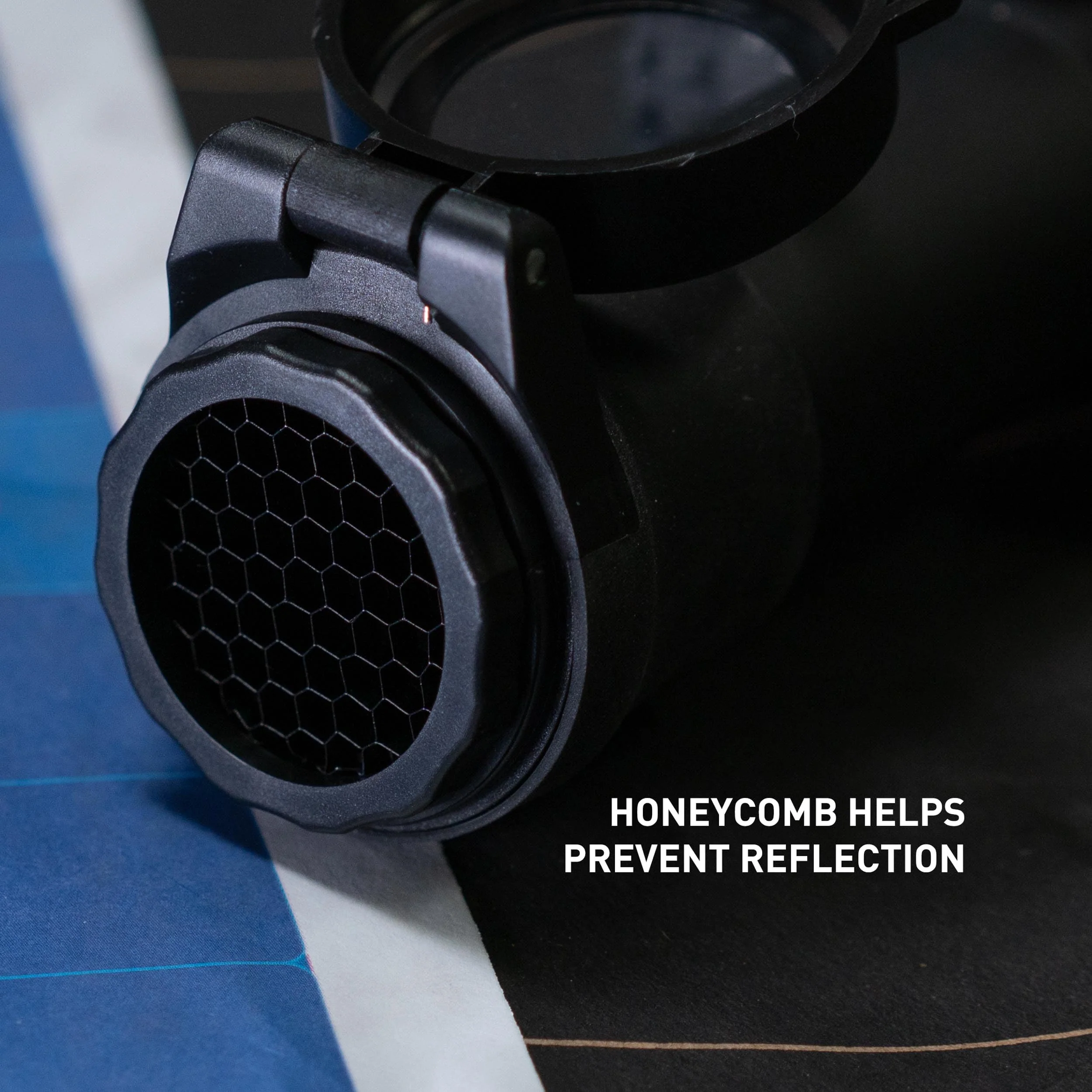Monstrum Pro Series Flip-Up Scope Lens Cover with Detachable Honeycomb ARD 49-54 mm outside diameter - Image 8