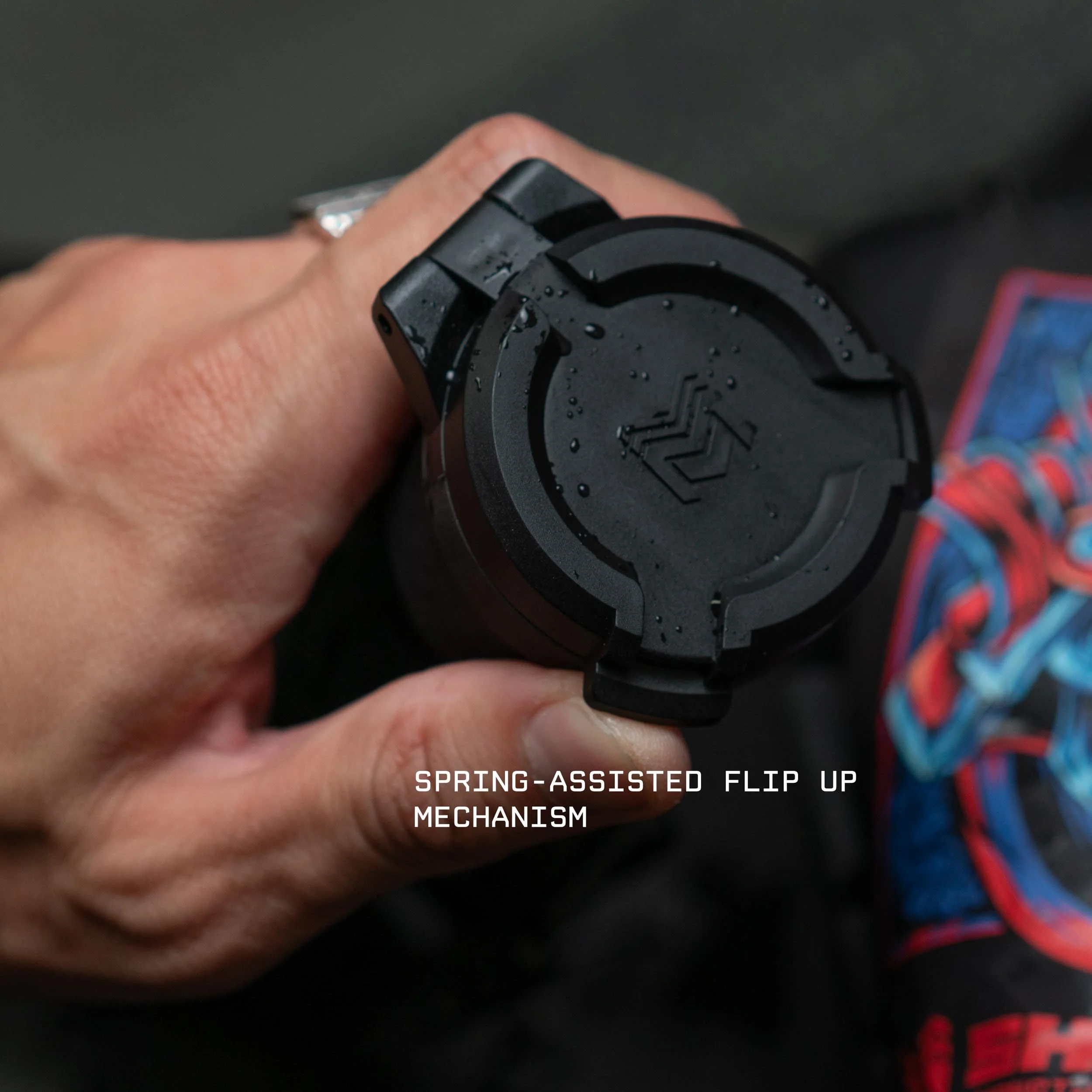 Monstrum Pro Series Flip-Up Scope Lens Covers Eyepiece | 37-42 mm diameter - Image 5