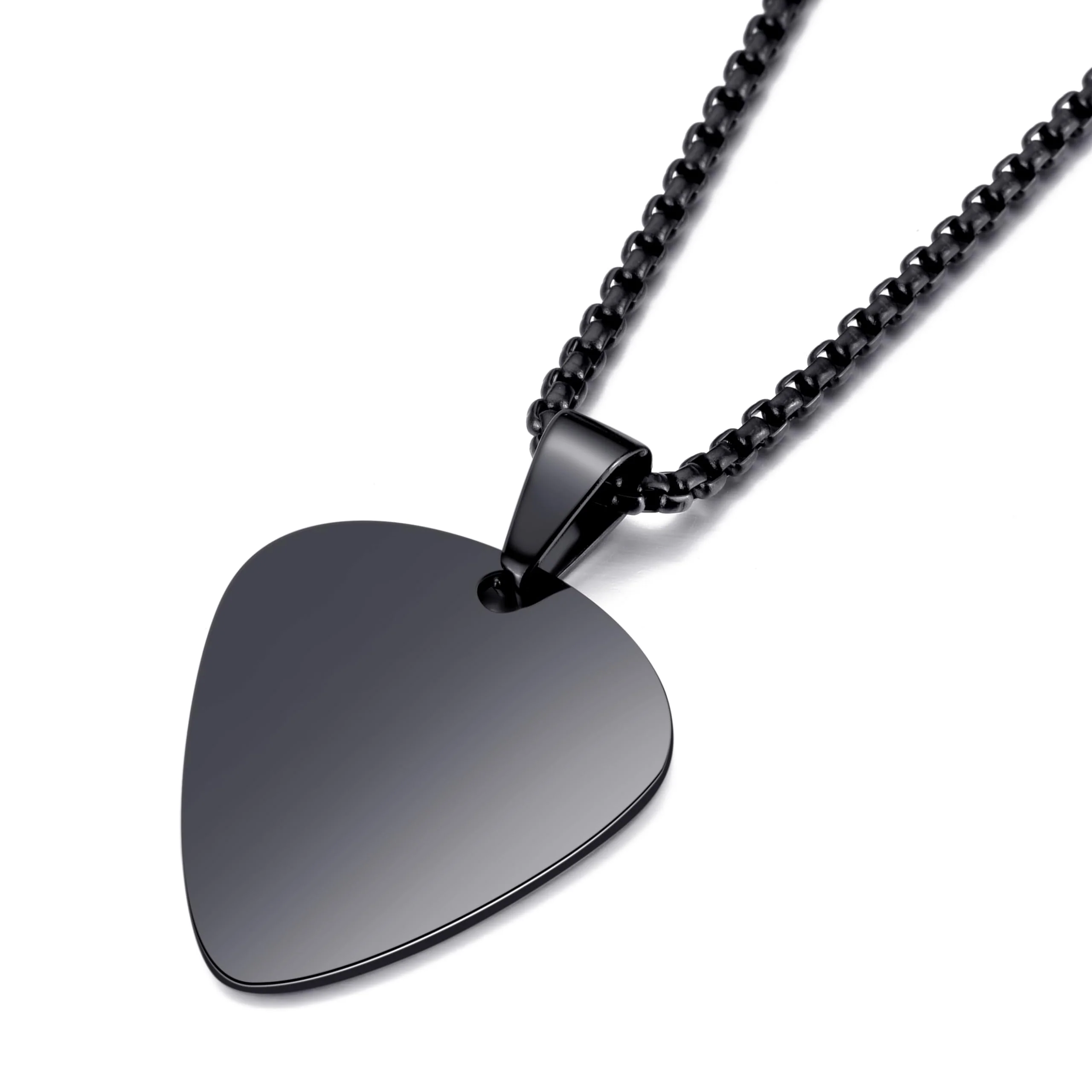 MOO&LEE Guitar Pick Necklace for Men Women Guitar Pendant Music Jewelry Couple set - Image 4