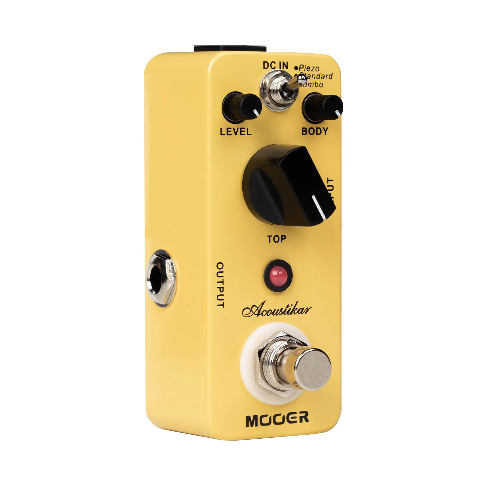 MOOER Acoustikar Acoustic Guitar Pedal Simulator Pedal, 3 Modes Piezo/Standard/Jumbo, Nature and Smooth Acoustic Guitar Sound - Image 6