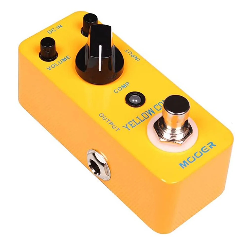 MOOER Compressor Pedal, Yellow Comp Mini Portable Compression with True Bypass, EQ and Volume Adjustable, Classic Optical Compressor Pedals for Electric Guitar Bass - Image 3