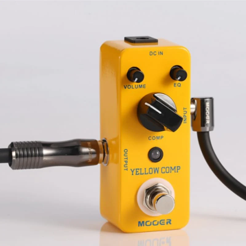MOOER Compressor Pedal, Yellow Comp Mini Portable Compression with True Bypass, EQ and Volume Adjustable, Classic Optical Compressor Pedals for Electric Guitar Bass - Image 4