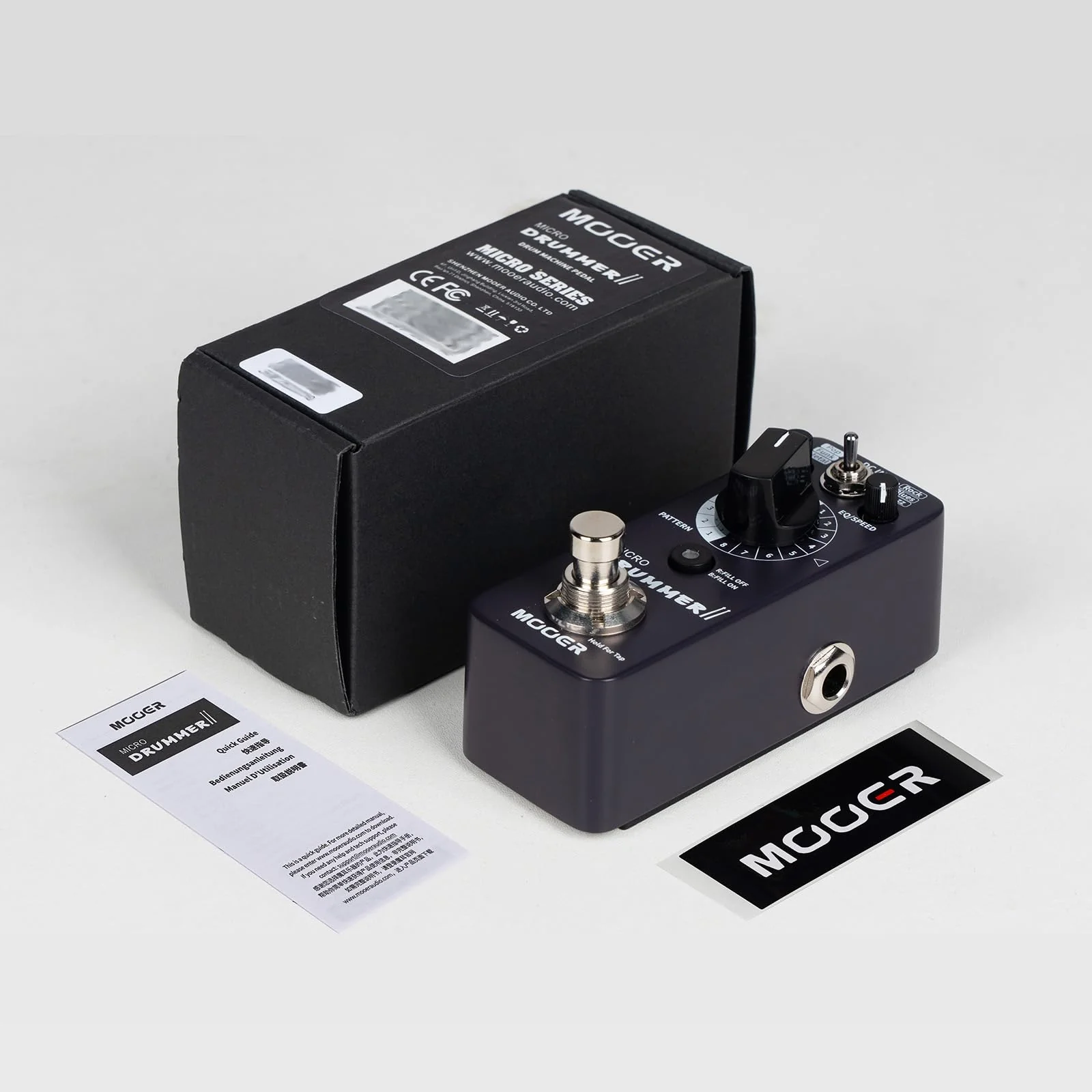 MOOER Micro Drummer II Guitar Drummer Pedal Drum Machine Effect with FILL Function, 48 Drum Grooves, and 6 Music Style Per 8 Different Rythem, With EQ, Tap Tempo for Electric Guitar - Image 7