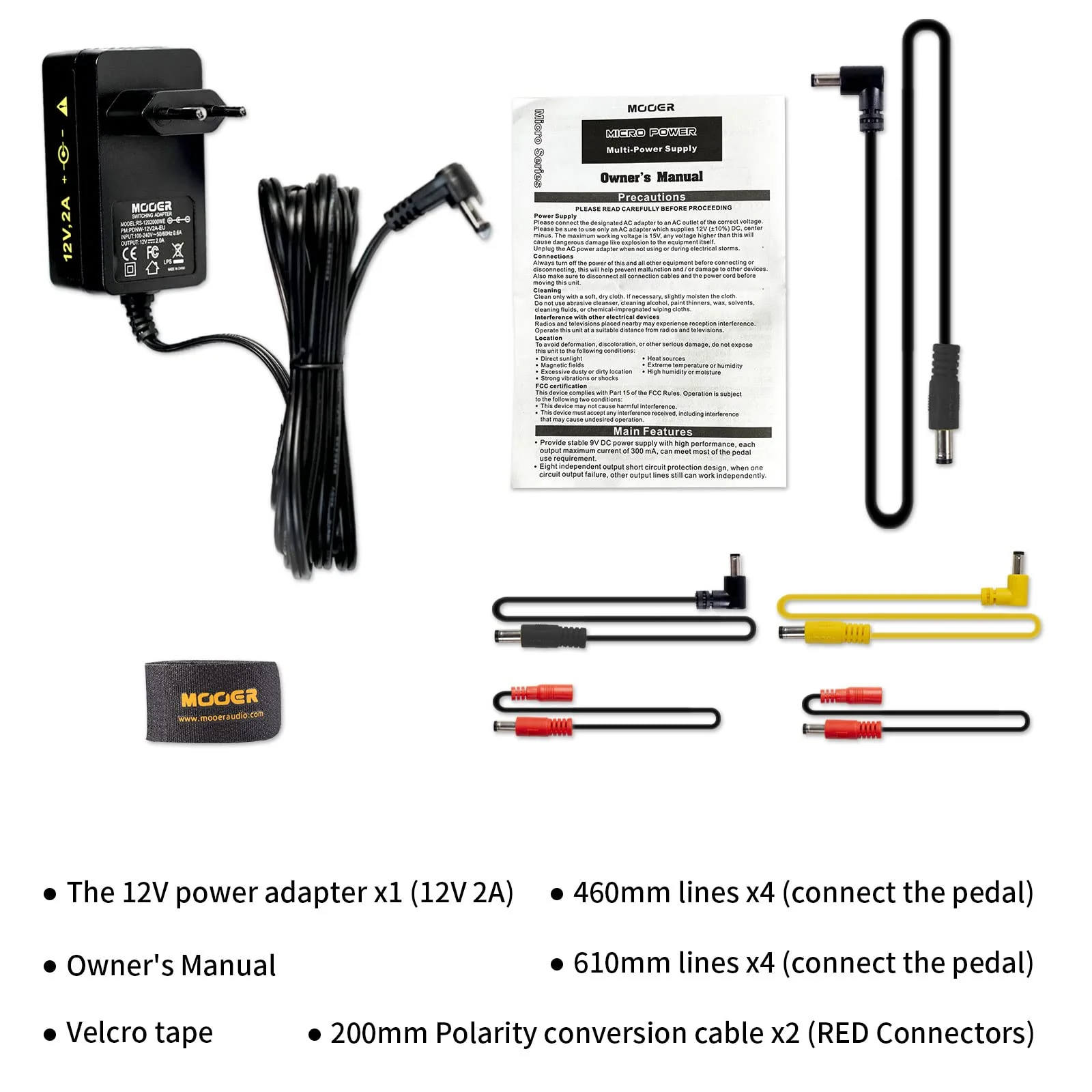 MOOER Micro Power Effects Power Supply for Mini Rigs - Image 6