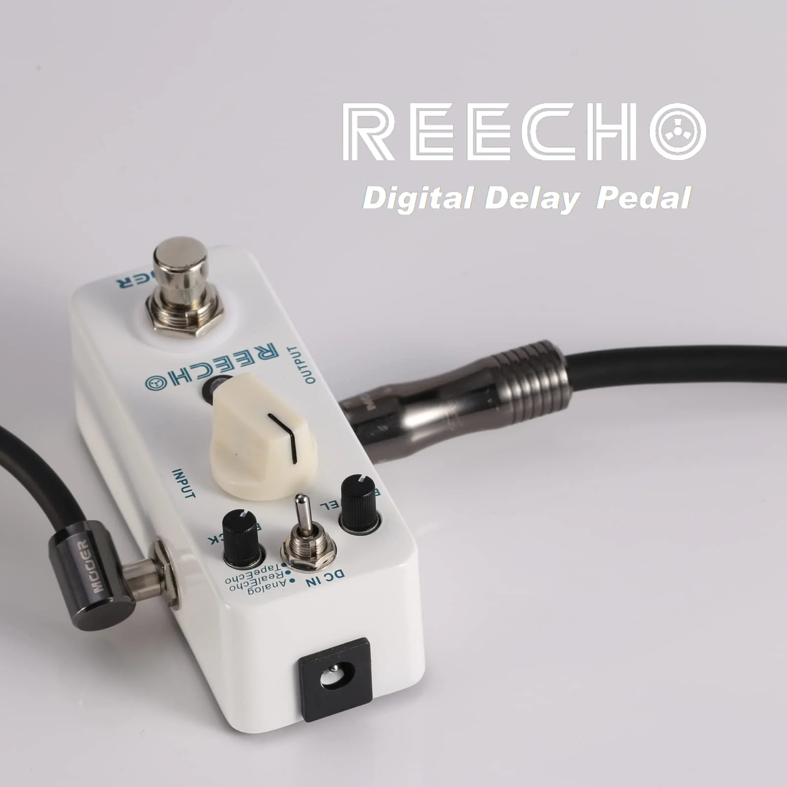 MOOER Reecho Delay Guitar Delay Effects Pedal with 3 Modes, Analog, Real Echo, Tape Echo, Vintage Tap Echo Machine - Image 2