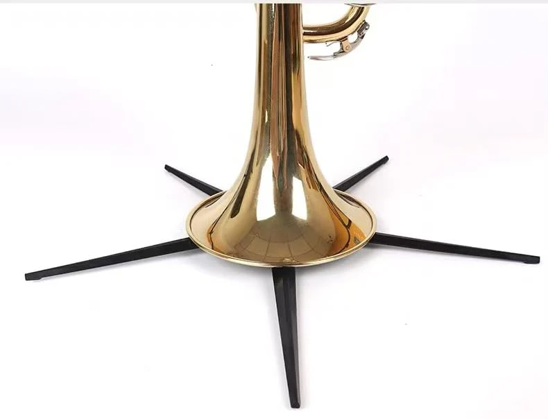 MOONBACK Trumpet Stand, Portable Trumpet Stand Holder 5 Legs Stand Foldable Detachable Stable Metal Legs for trumpet, Trumpet Insturment Stand Accessories Black - Image 7
