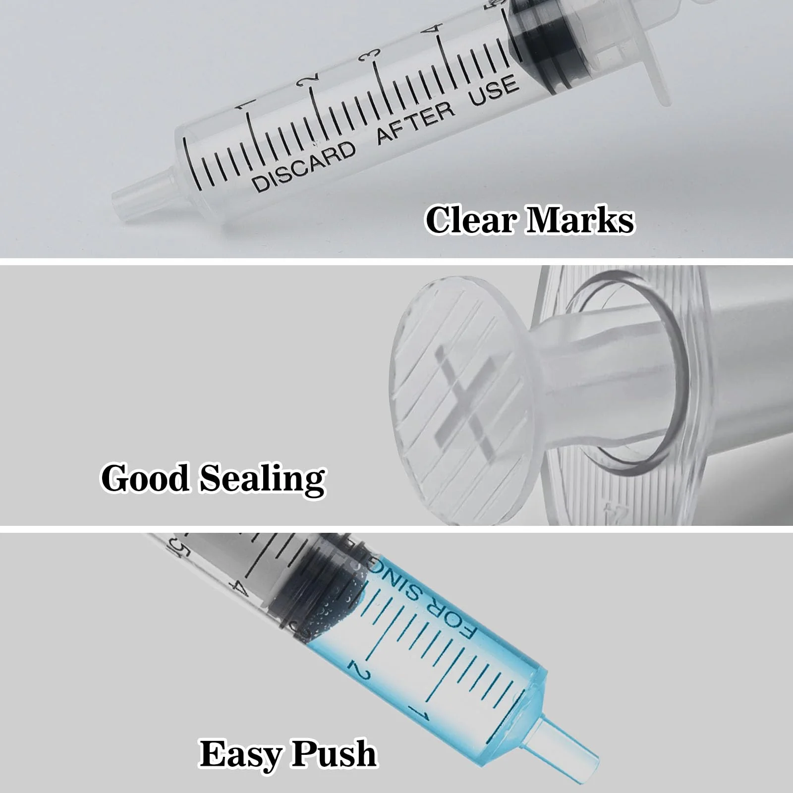 Mooshy Pack of 30 5 ml Syringes Plastic Syringes with Lid Sterile Colostrum Syringe Without Needles Dosing Syringe in Individual Packaging for Animal Feeding for Dispensing Scientific Laboratory - Image 3