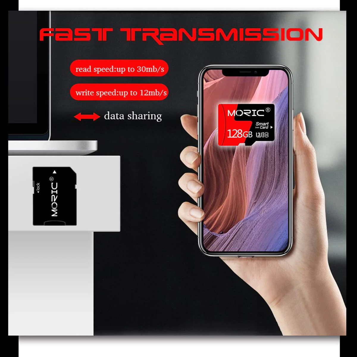 MORIC 2 Pack 128GB Micro SD Card with Adapter High Speed Memory Card,C10 A1 Memory TF Card for Camera/Dash Cam/Smartphone/Tablet/Drone 128GB*2 - Image 7