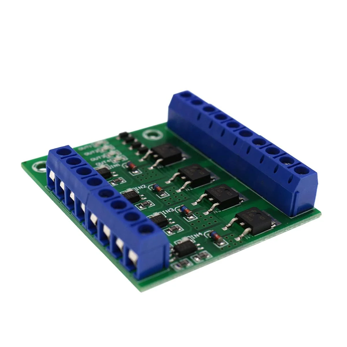 Mosfet PCB PWM 4 Channel PLC Amplifier Mosfet Module 8 Channels PWM 4 Channel MOS FET Module, PLC Amplifier Circuit Board Driver Module PCB Module Driver 3-20V to 3.7-27VDC, 10A - Image 6