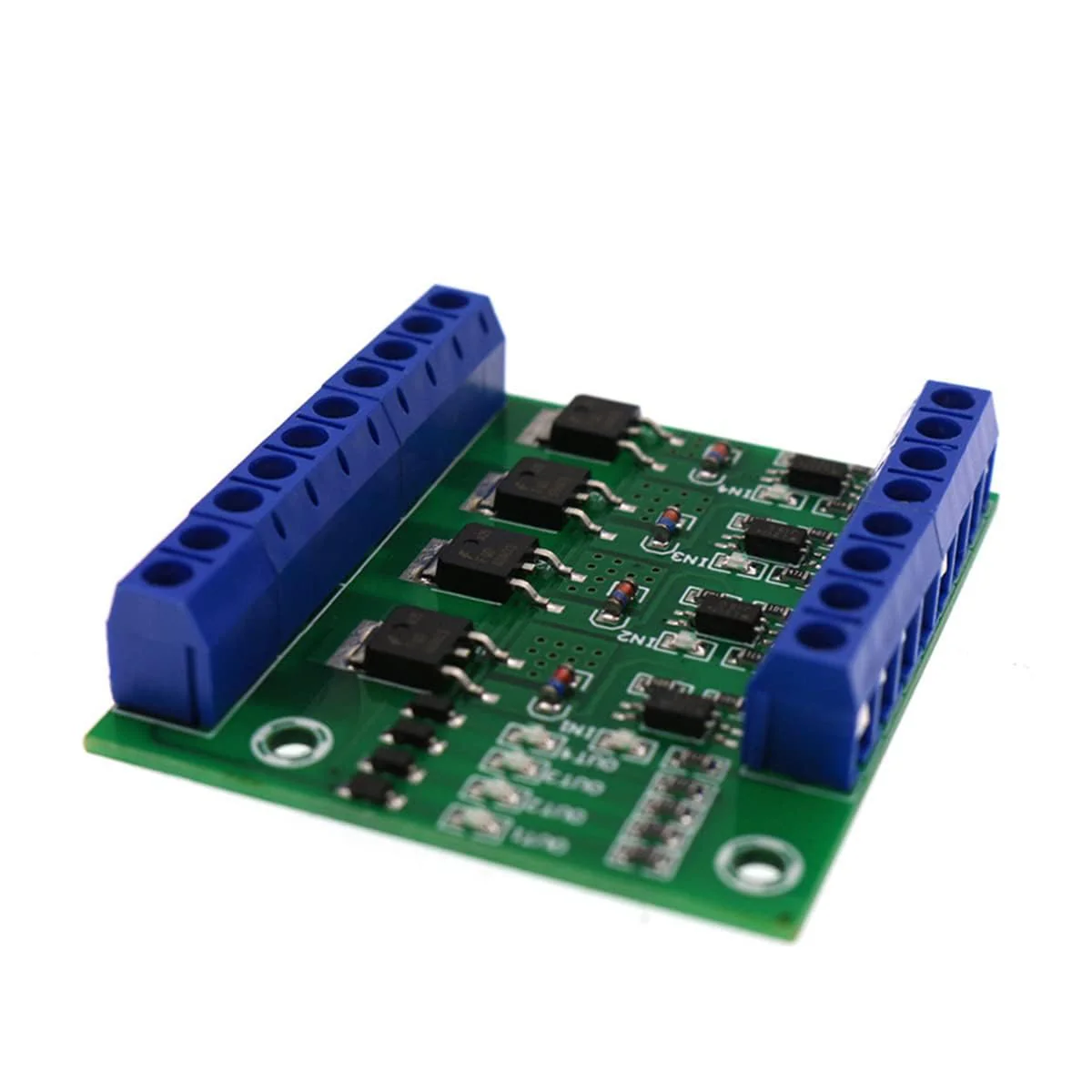 Mosfet PCB PWM 4 Channel PLC Amplifier Mosfet Module 8 Channels PWM 4 Channel MOS FET Module, PLC Amplifier Circuit Board Driver Module PCB Module Driver 3-20V to 3.7-27VDC, 10A - Image 7