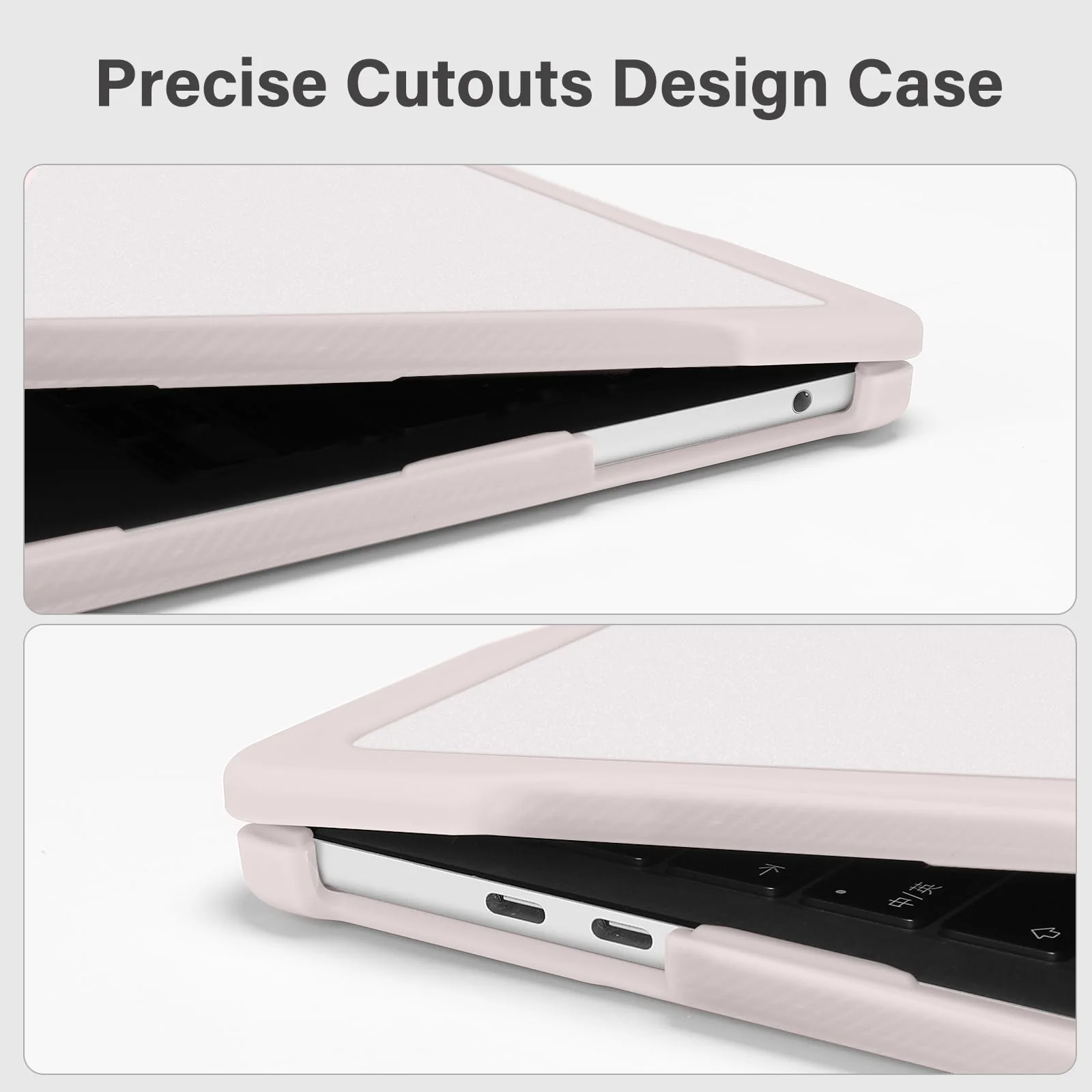 MOSISO Compatible with MacBook Pro 13 inch Case M2 2024-2016 A2338 M1 A2251 A2289 A2159 A1989 A1708 A1706, Soft TPU Bumper Anti-Cracking&Anti-Fingerprint Plastic Hard Shell&Keyboard Cover, Khaki - Image 3