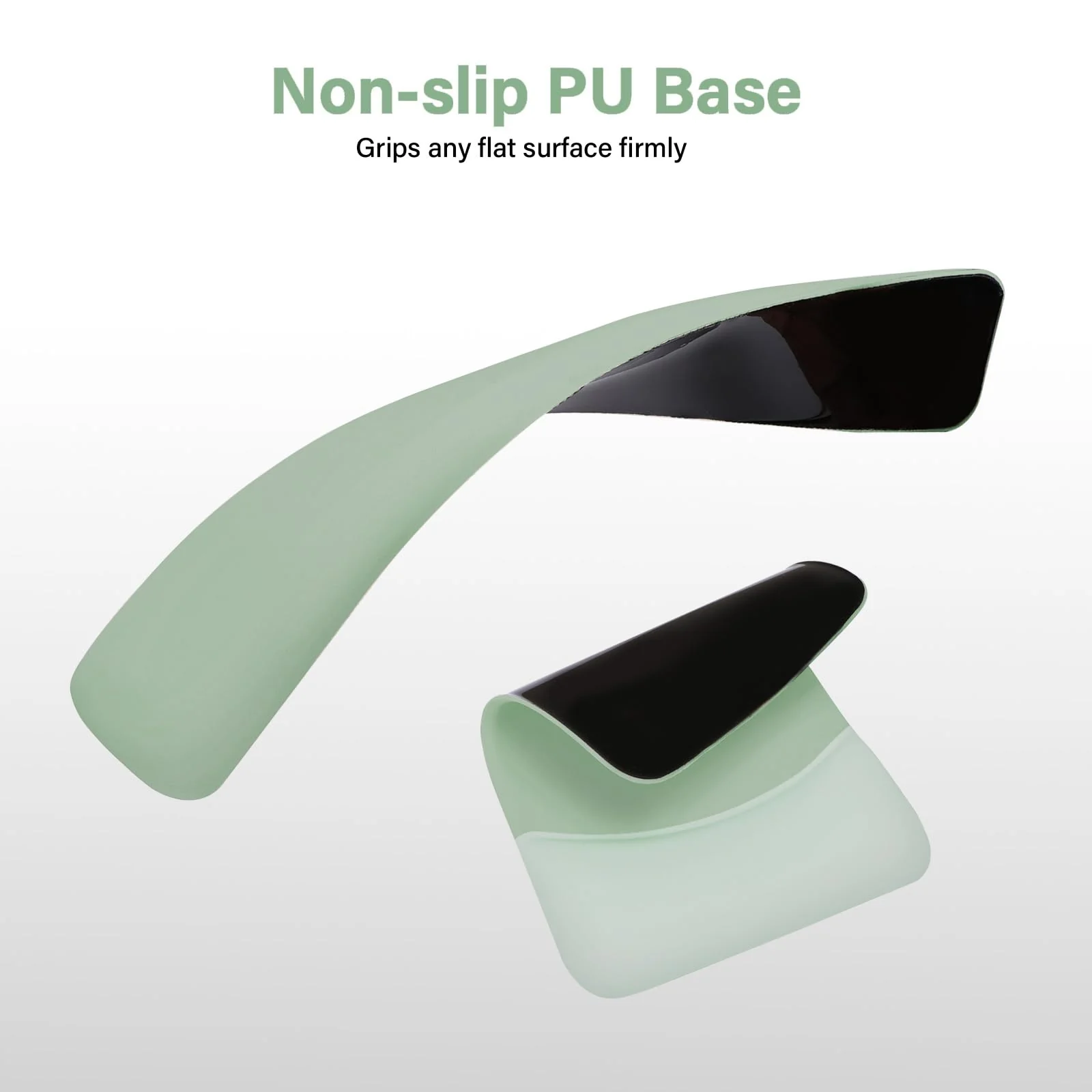 MOSISO Wrist Rest Support for Mouse Pad&Keyboard Set, Rectangular Ergonomic Mousepad Non-Slip Base Home/Office Pain Relief&Easy Typing Pad with Neoprene Cloth&Raised Curved Memory Foam, Green - Image 5