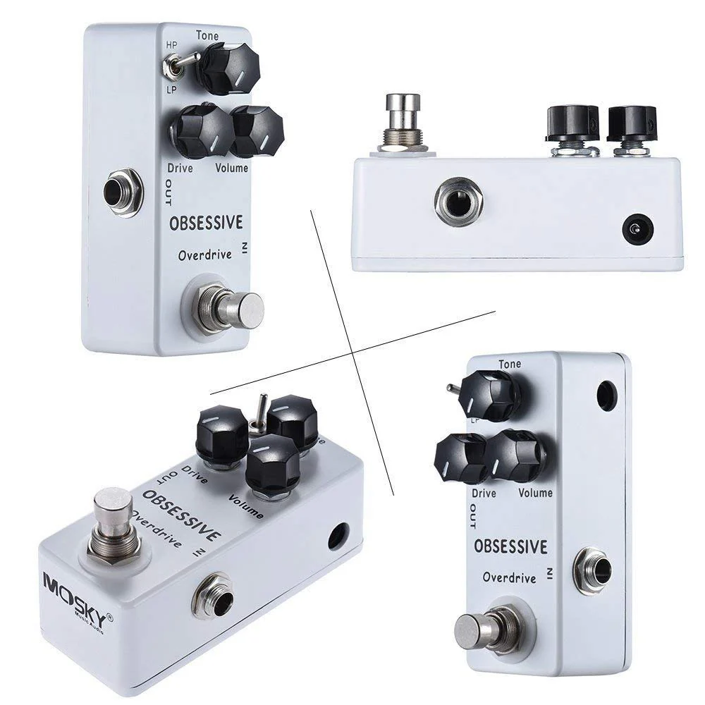 Moskyaudio Mini Obsessive Overdrive Effect Pedal with True Bypass Switch - Image 5