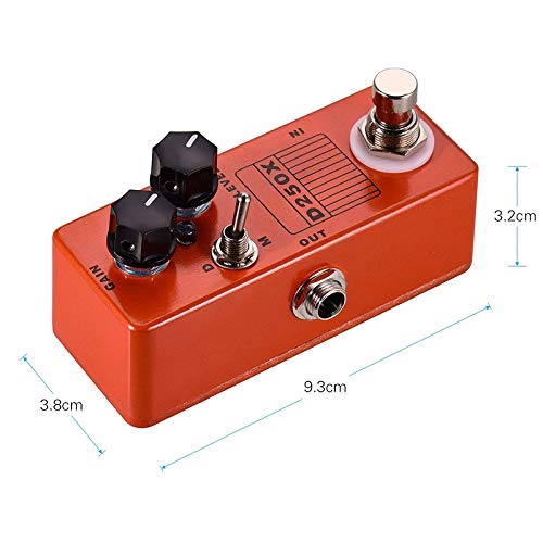 MOSKYAudio Mini Overdrive Preamp Pedal with True Bypass Switch (D250X) - Image 4