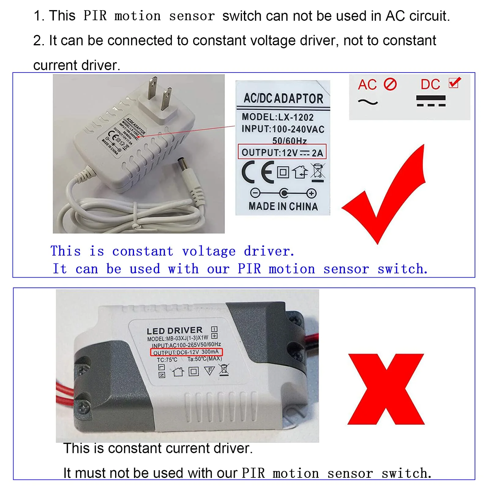 Motion Sensor Switch, DC 3.7v to 24V 4A PIR Motion Sensor for LED Lights, Mini Infrared Sensor Switch That can be Built into The Light bar or Box (3 Pieces 1037）, 3pieces 1037 - Image 6