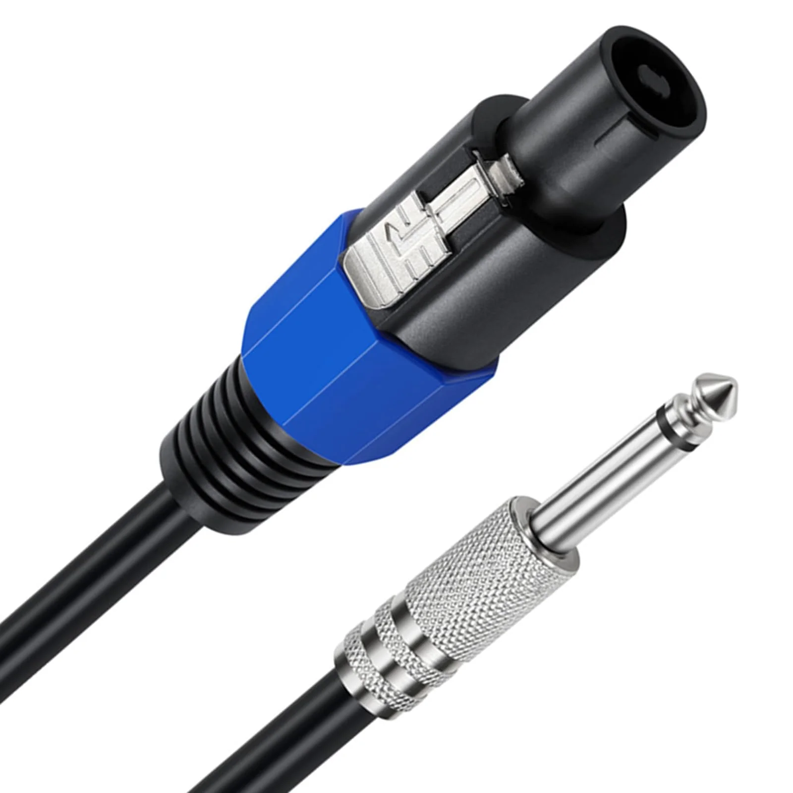 MOTONG 12AWG Speakon to 6.35mm 1/4 inch Speaker Cable 6FT, Professional Heavy Duty Copper Speakon to 6.35 TS Speaker Male to Male Audio DJ Cable Cord with Twist Lock - Image 3