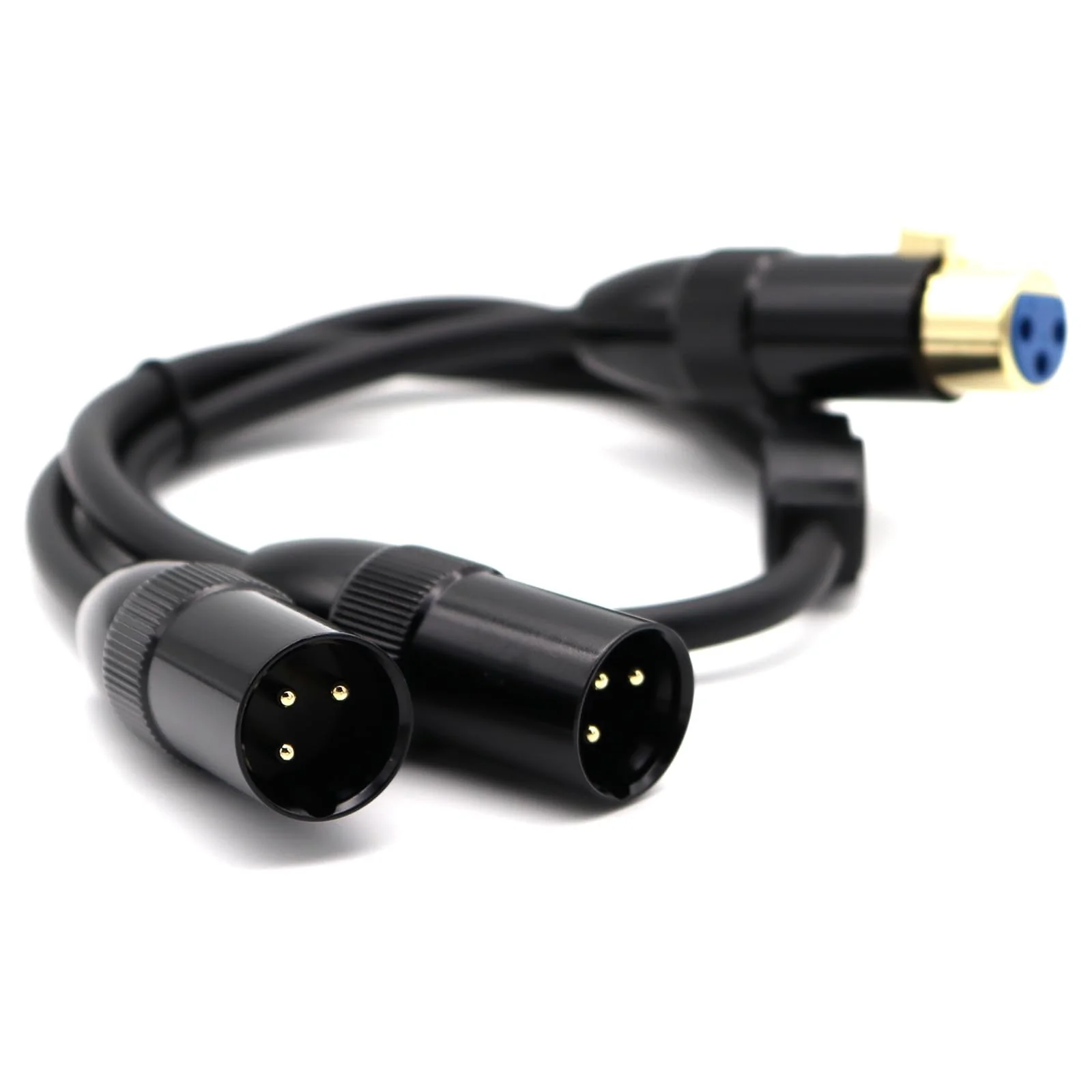 MOTONG XLR Y Splitter Cable, 1 XLR Female to 2 XLR Male XLR Cable Balanced Microphone Splitter Cord Audio Micphone Cable Adapter 0.5M/1.6FT(Female to Dual Male - Image 8