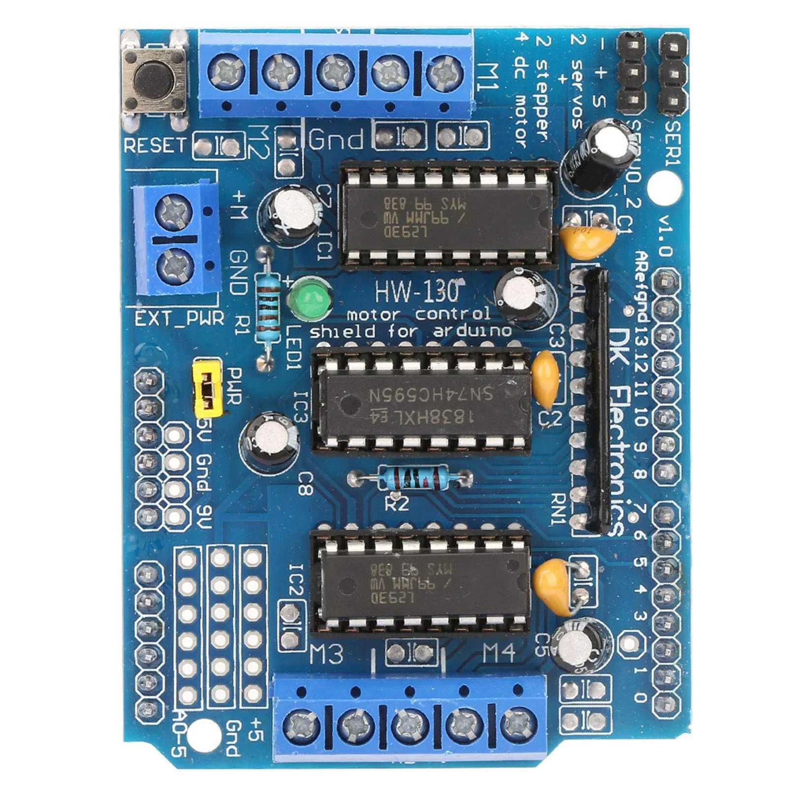 Motor Driver Shield, L293D Motor Driver Plate for Engine Plate L293D Engine Drive Shield Expansion Board Module Motor Drive Tool - Image 5