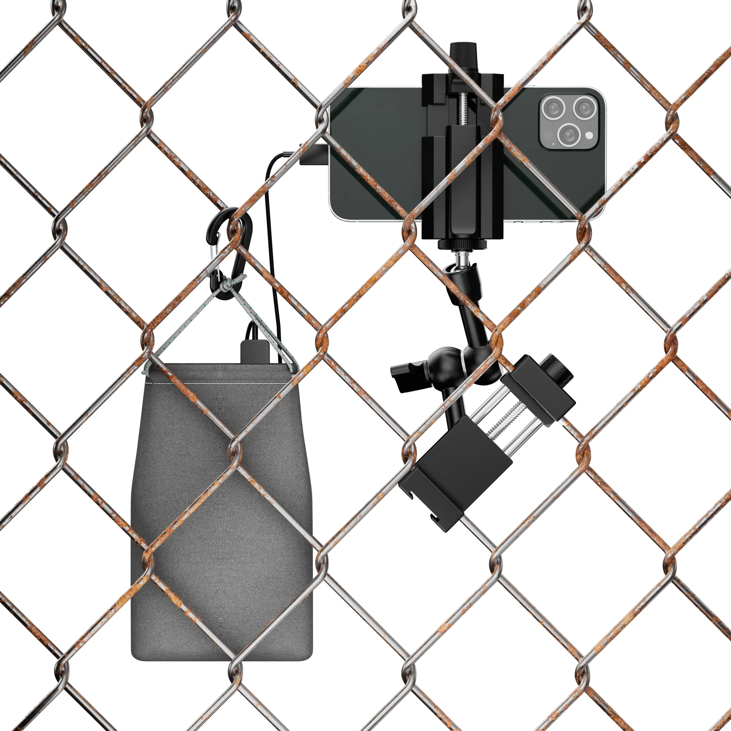 Mounting Kit for Gamechanger Fence Mount for iPhone, Mevo Start, Phones, GoPro to a Backstop Chain Link Fence for Gamechanger Recording Baseball,Softball and Tennis Games(M5) - Image 4