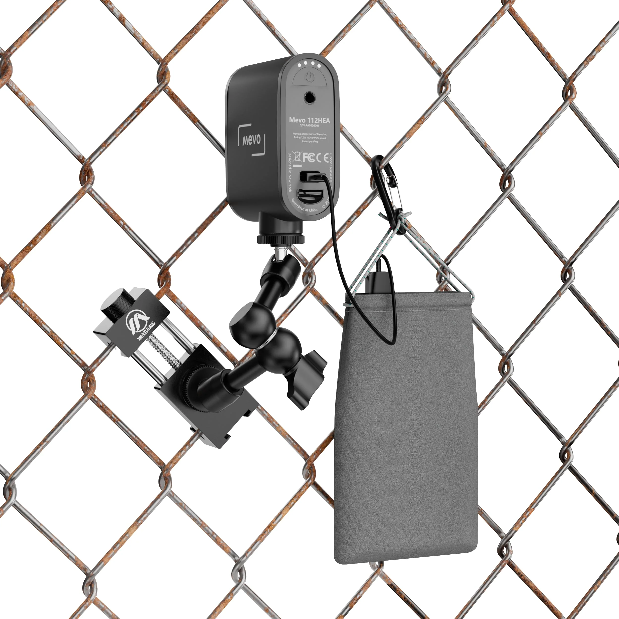 Mounting Kit for Gamechanger Fence Mount for iPhone, Mevo Start, Phones, GoPro to a Backstop Chain Link Fence for Gamechanger Recording Baseball,Softball and Tennis Games(M5) - Image 5