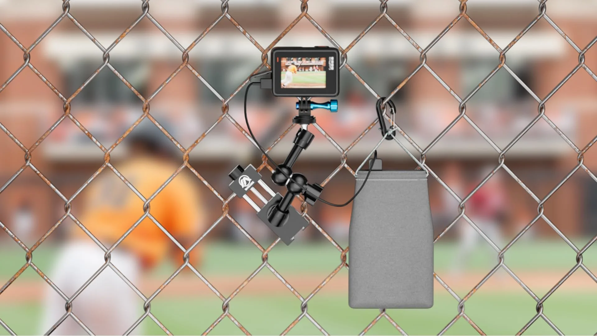 Mounting Kit for Gamechanger Fence Mount for iPhone, Mevo Start, Phones, GoPro to a Backstop Chain Link Fence for Gamechanger Recording Baseball,Softball and Tennis Games(M5) - Image 7