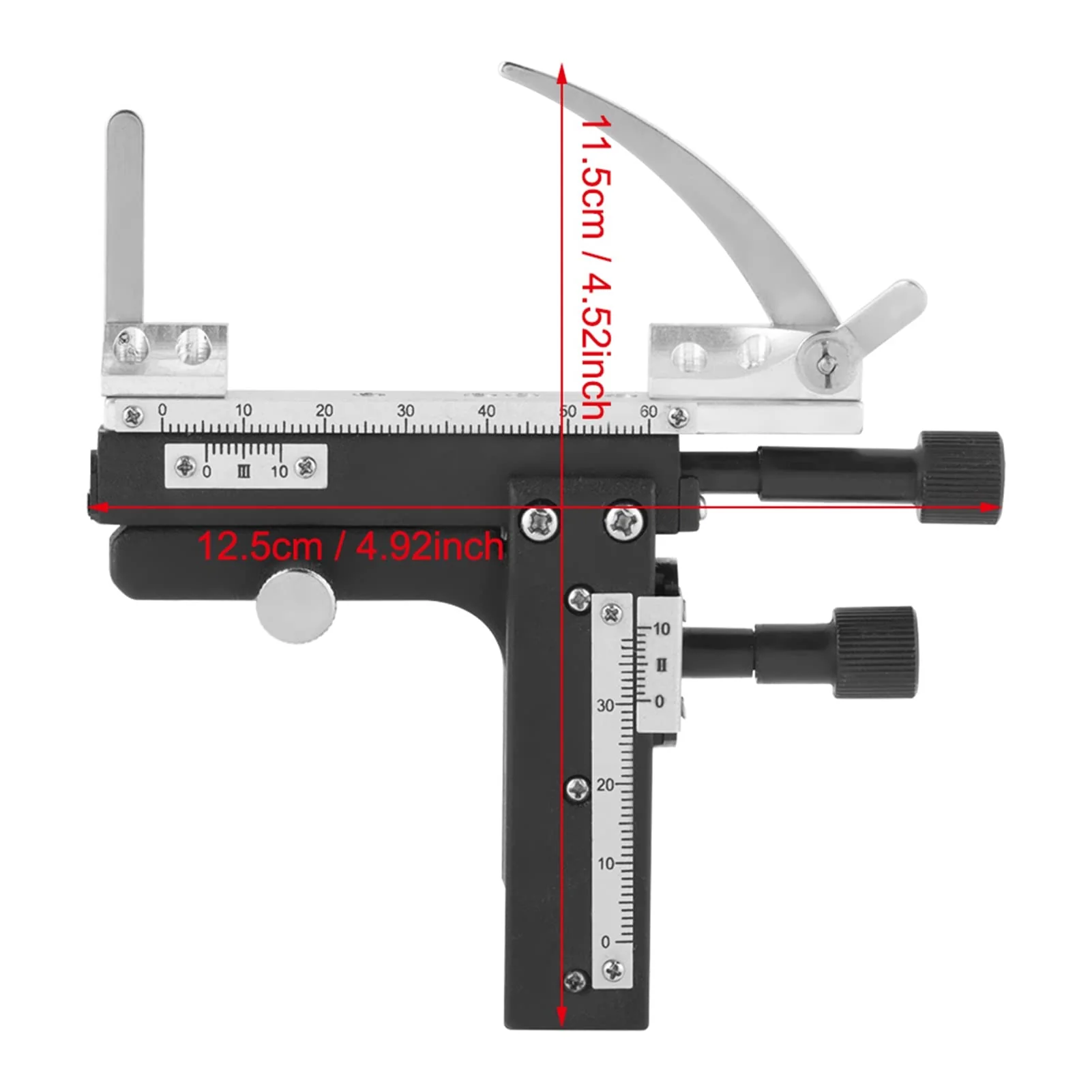 Movable Table Microscope, Professional Attachable Mechanical X-Y Movable Table Caliper for Microscopes - Image 4