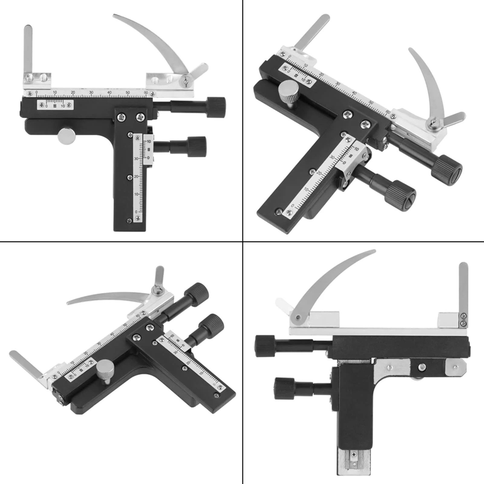 Movable Table Microscope, Professional Attachable Mechanical X-Y Movable Table Caliper for Microscopes - Image 7