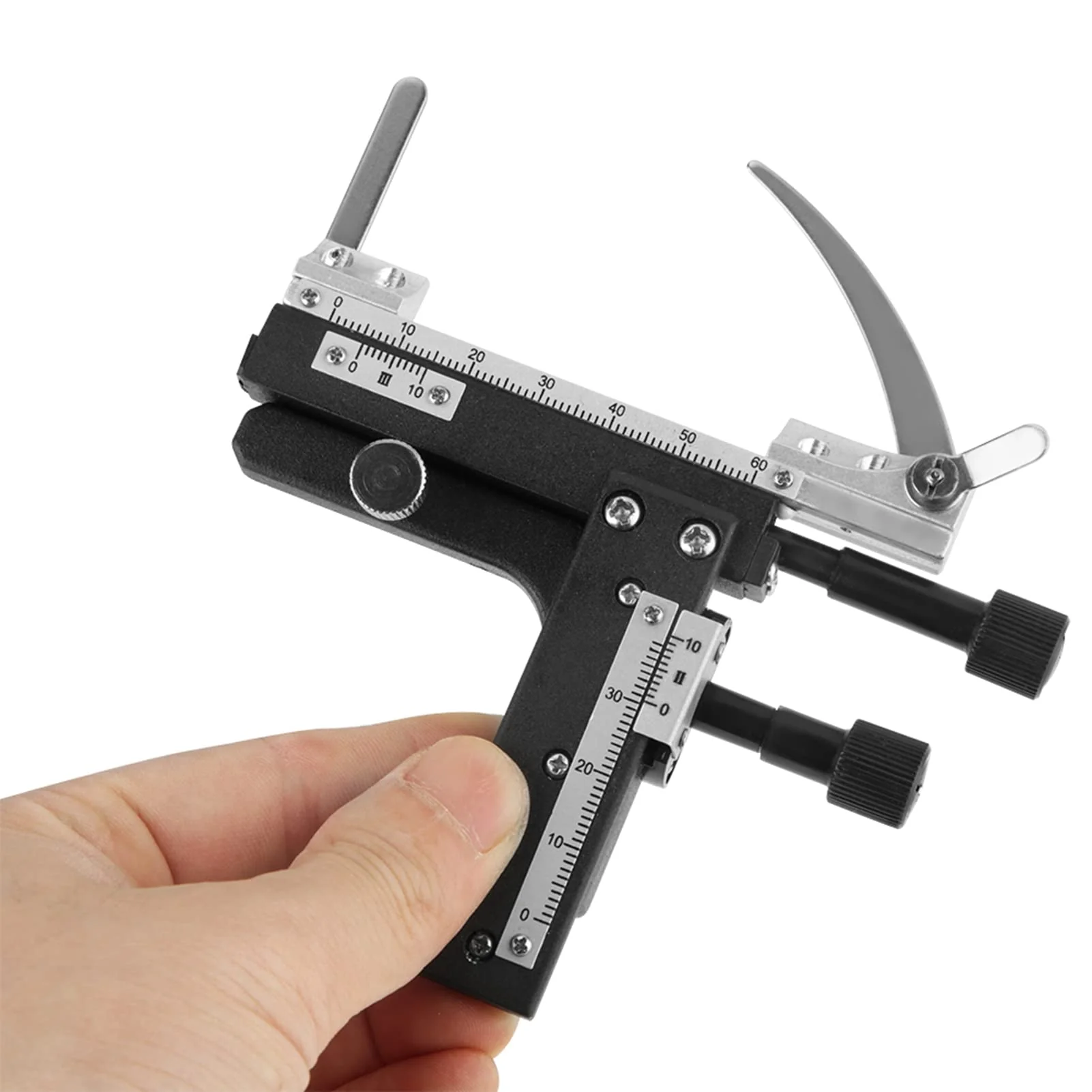 Movable Table Microscope, Professional Attachable Mechanical X-Y Movable Table Caliper for Microscopes - Image 8