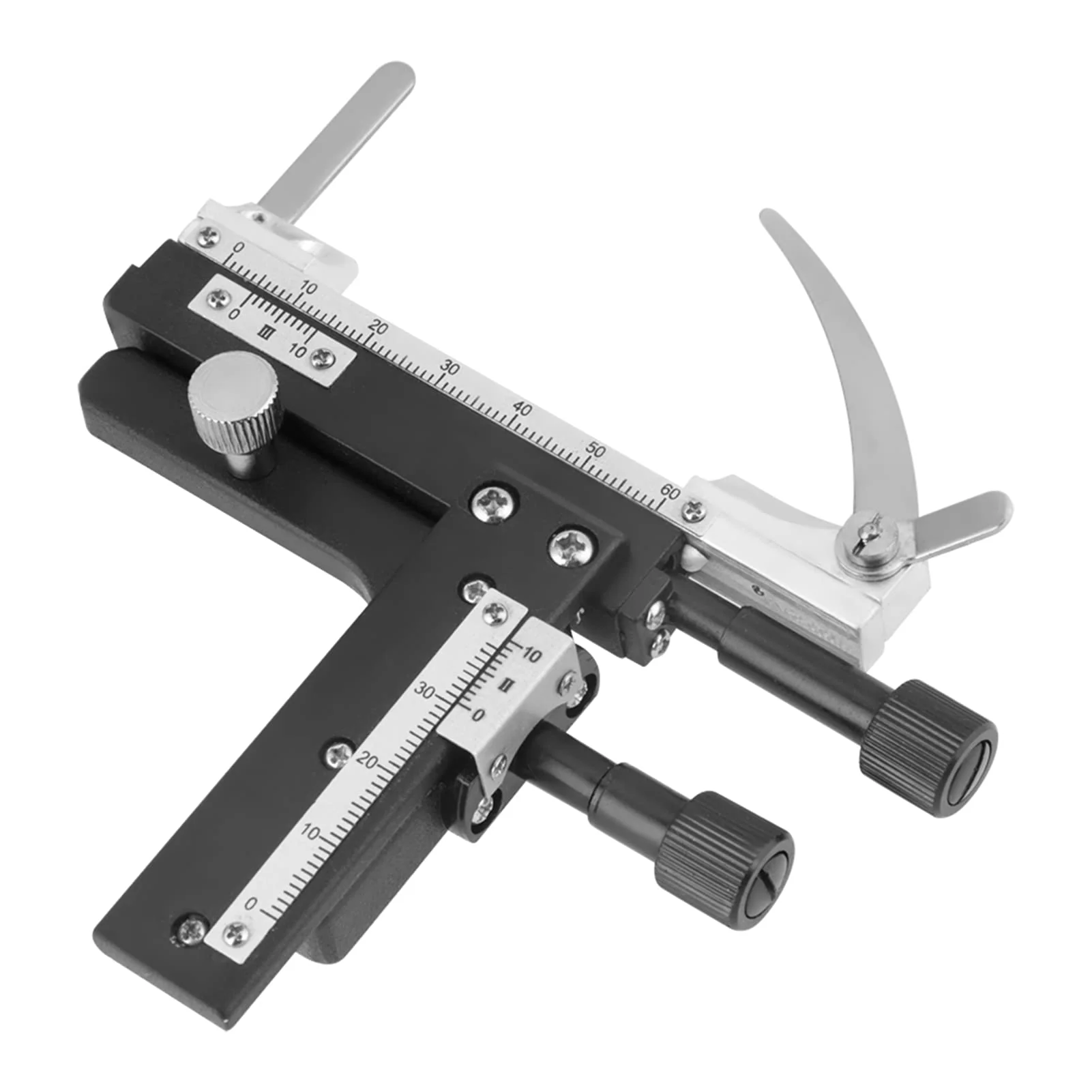 Movable Table Microscope, Professional Attachable Mechanical X-Y Movable Table Caliper for Microscopes - Image 9