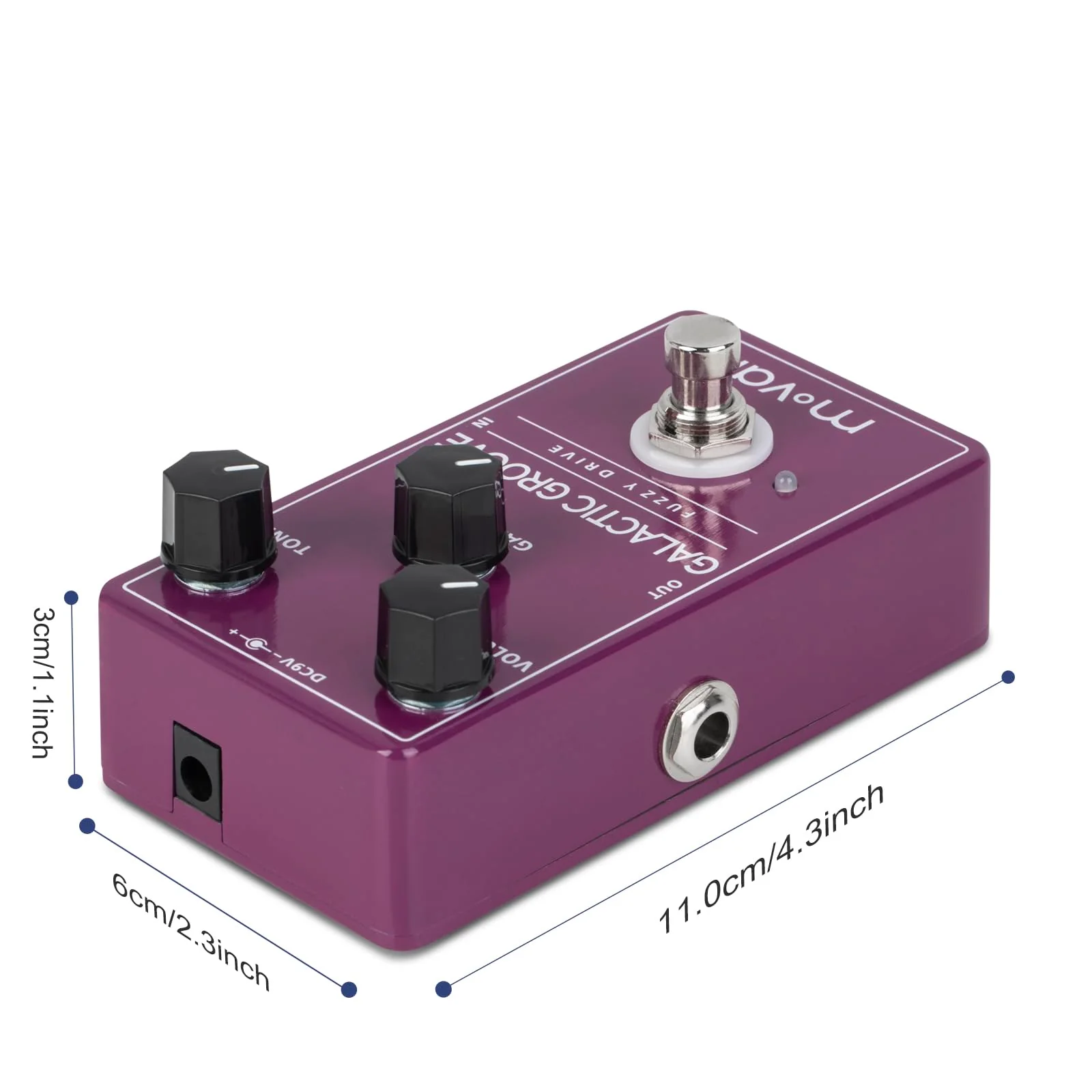 Movall MP102 Galactic Groove Fuzzy Drive - Fuzz Guitar Effect Pedal - Image 8