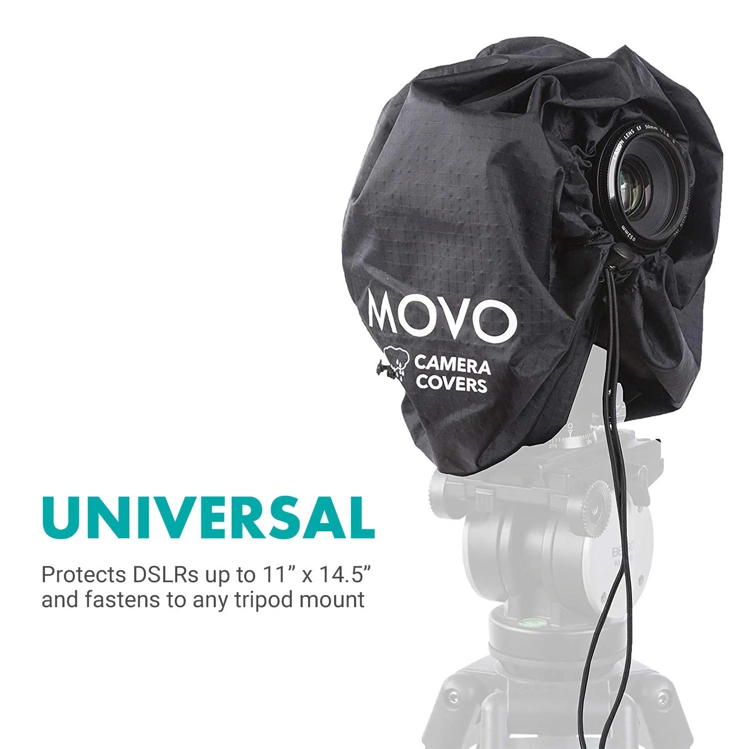 Movo CRC11 Camera Rain Coat Rain Cover for DSLR Cameras and Mirrorless Cameras and Lens (Junior Size: 11" x 14.5") - Image 3