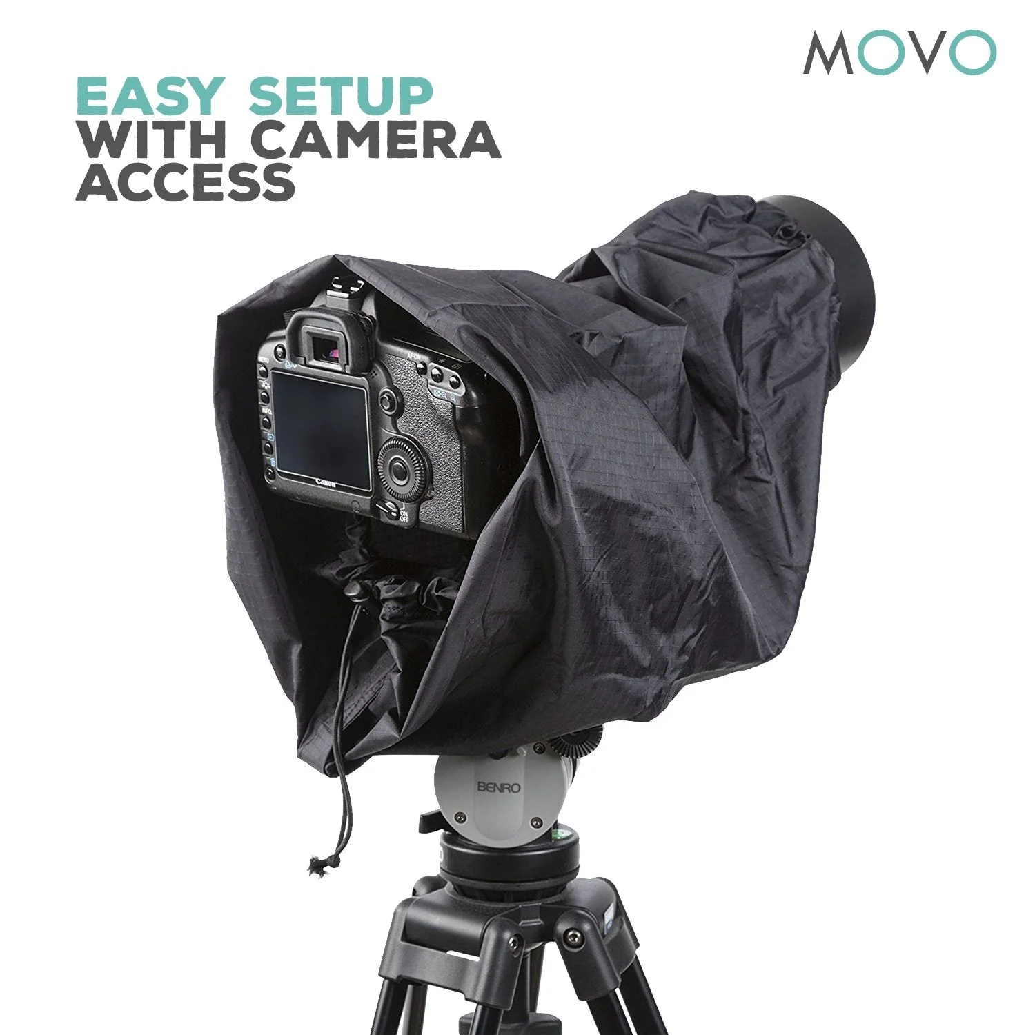 Movo CRC17 Storm Raincover Protector for DSLR Cameras, Lenses, Photographic Equipment (Small Size: 17 x 14.5) - Image 4