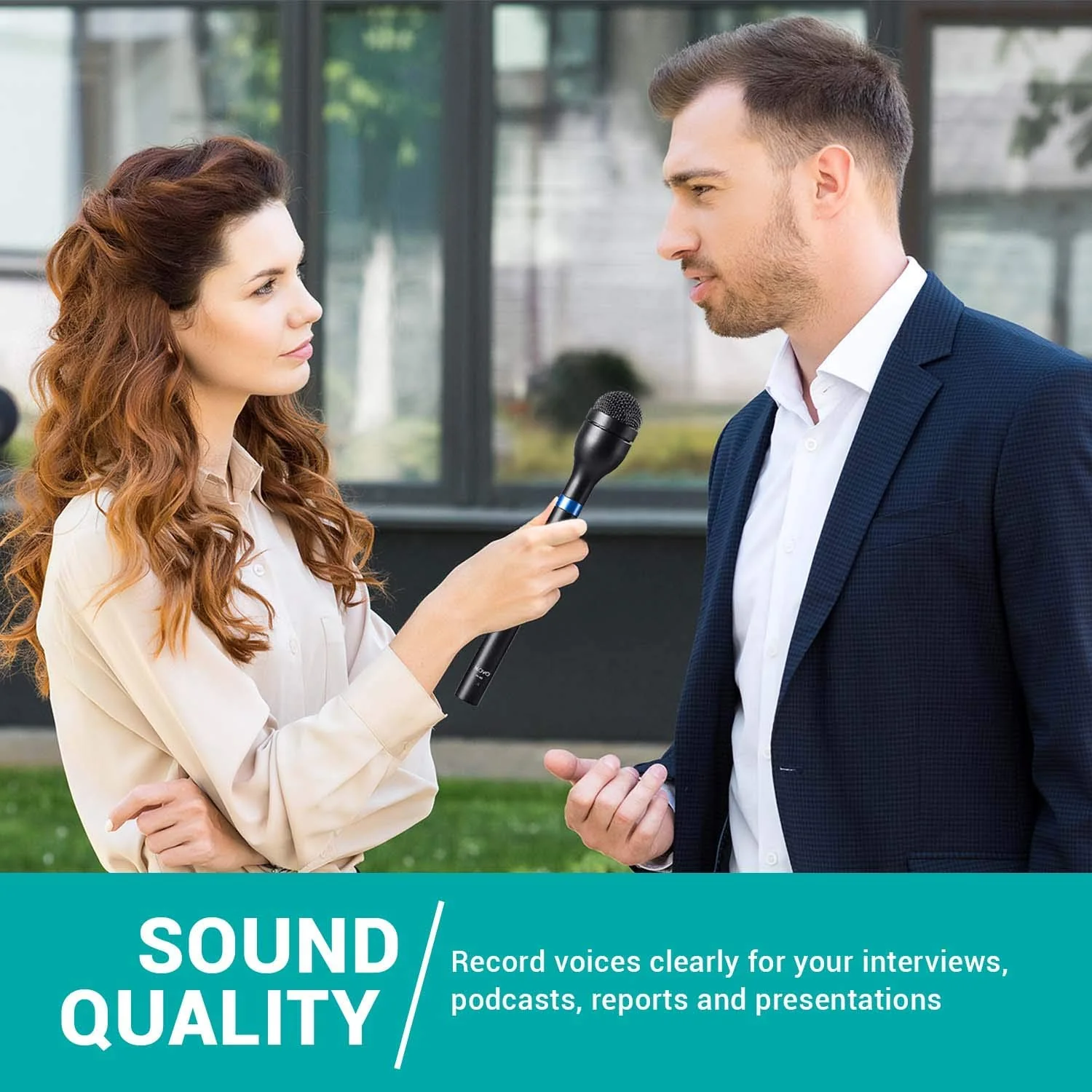 Movo HM-M2 Dynamic Omnidirectional Handheld Interview Microphone with 3-Pin XLR Connector - Image 4