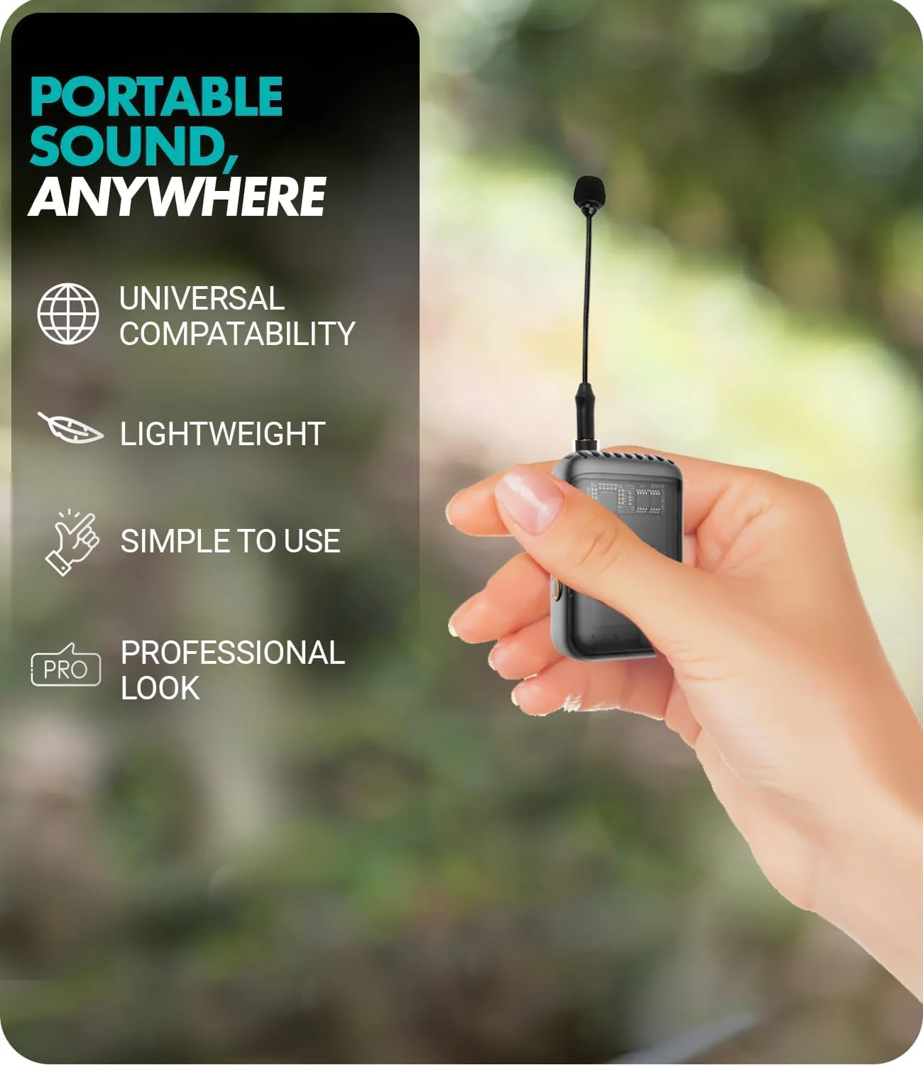 Movo MV-M101 Gooseneck Omnidirectional Lavalier Microphone- Compatible with DJI Mic/Rode Wireless Go Series Wireless Transmitters - Lapel Mic for Interviews and Content Creators (TRS 3.5mm) - 2 Pack - Image 3