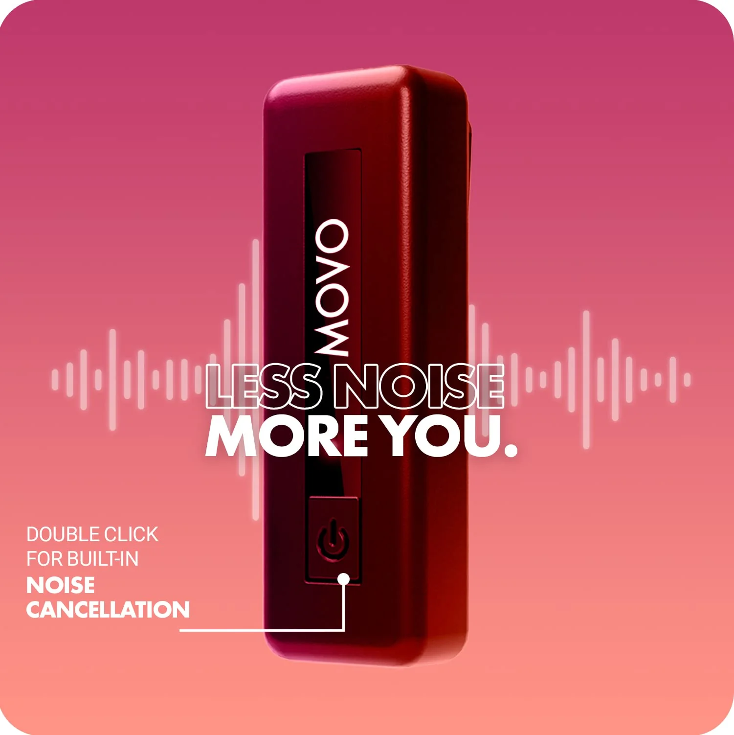 Movo Wireless Mini DI Duo iPhone Microphone for Video Recording - Wireless Microphone for iPhone with Clip on Lavalier Microphone for iPhone 10 HR Battery 164FT Range, Wireless Mic for iPhone, Black 2 Transmitters - Image 8
