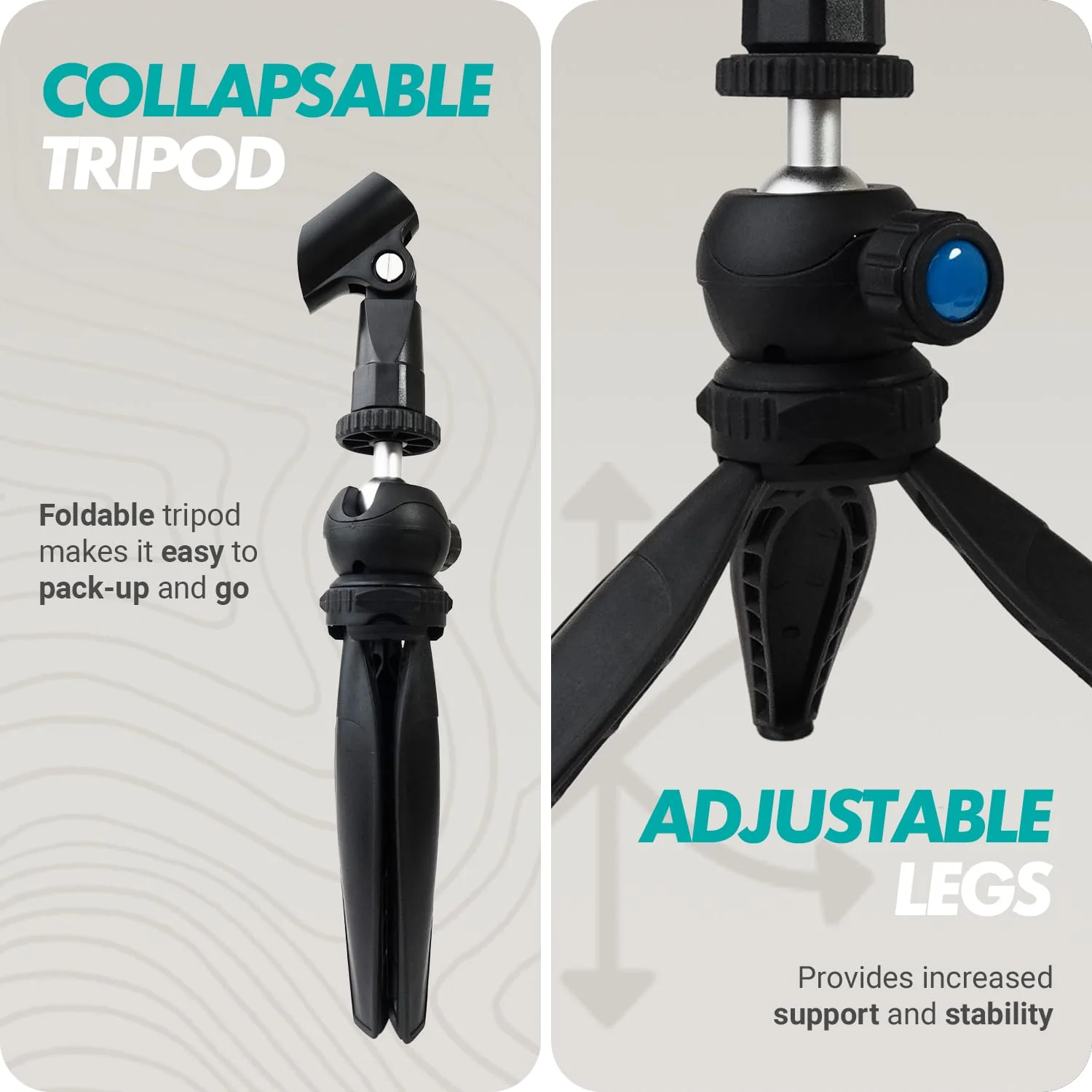 Movo WMX-HM Wireless Interview Microphone Adapter w/Mic Stand - Compatible with DJI Mic, Rode Wireless GO, Hollyland Lark, and More - Great for Podcasting, Interviews, Reporters, and Content Creation - Image 6