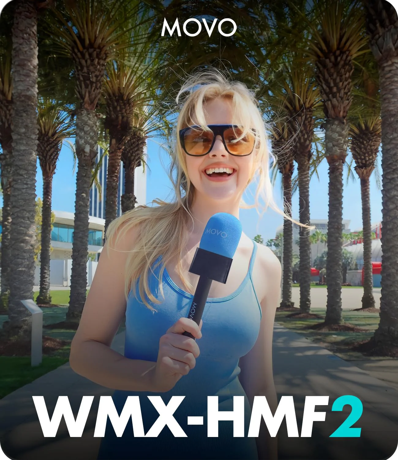 Movo WMX-HMF2 Wireless Microphone Handle with Mic Flag – Handheld Grip for DJI Mic, Rode GO II – Includes Lav Microphone Holder, Adapter & 3 Windscreens – for Interviews, YouTube & TikTok - Image 3