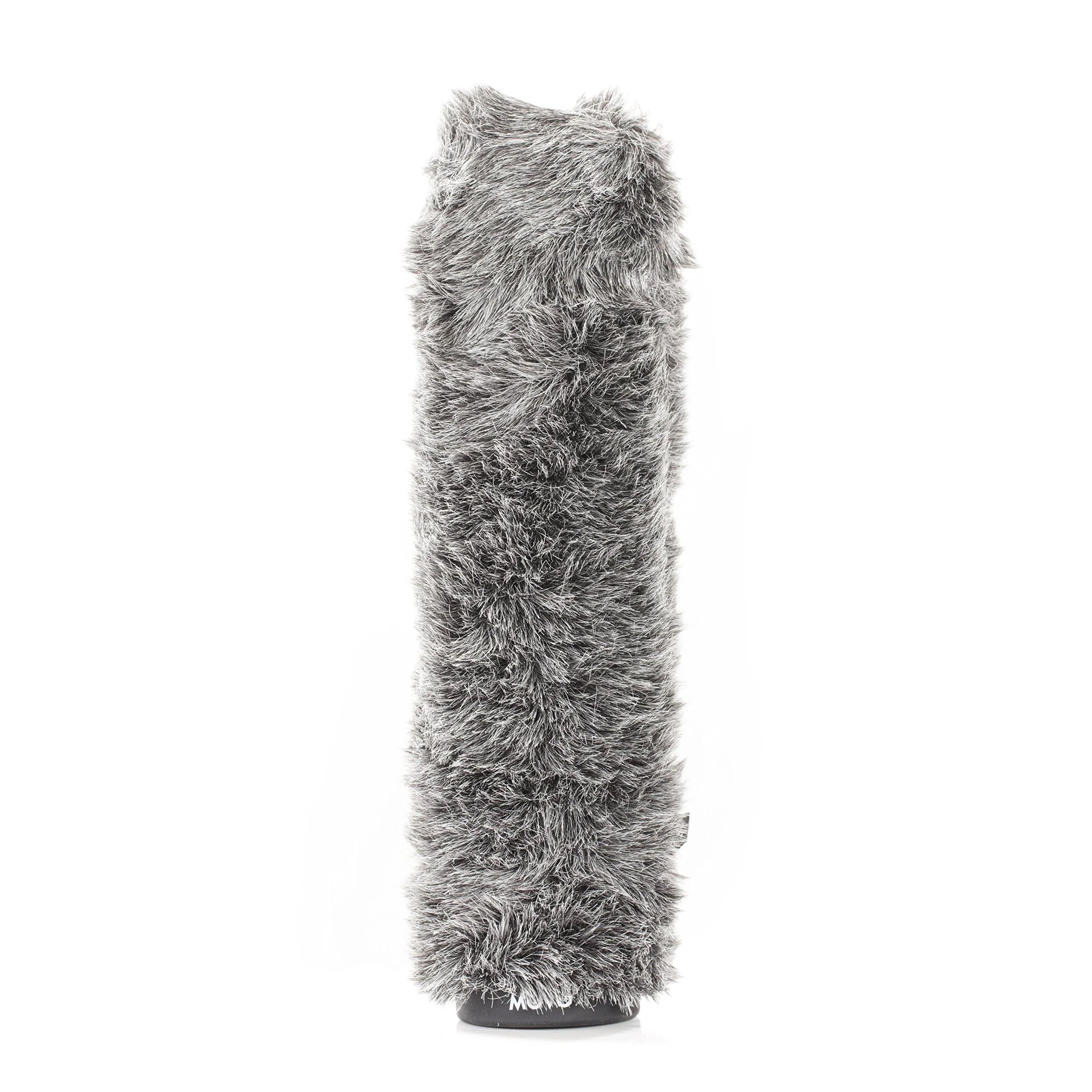 Movo WS-G200 Furry Rigid Windscreen for Microphones 18-23mm in Diameter and up to 8.6" (22cm) Long - Dark Gray 7.8" - Image 2